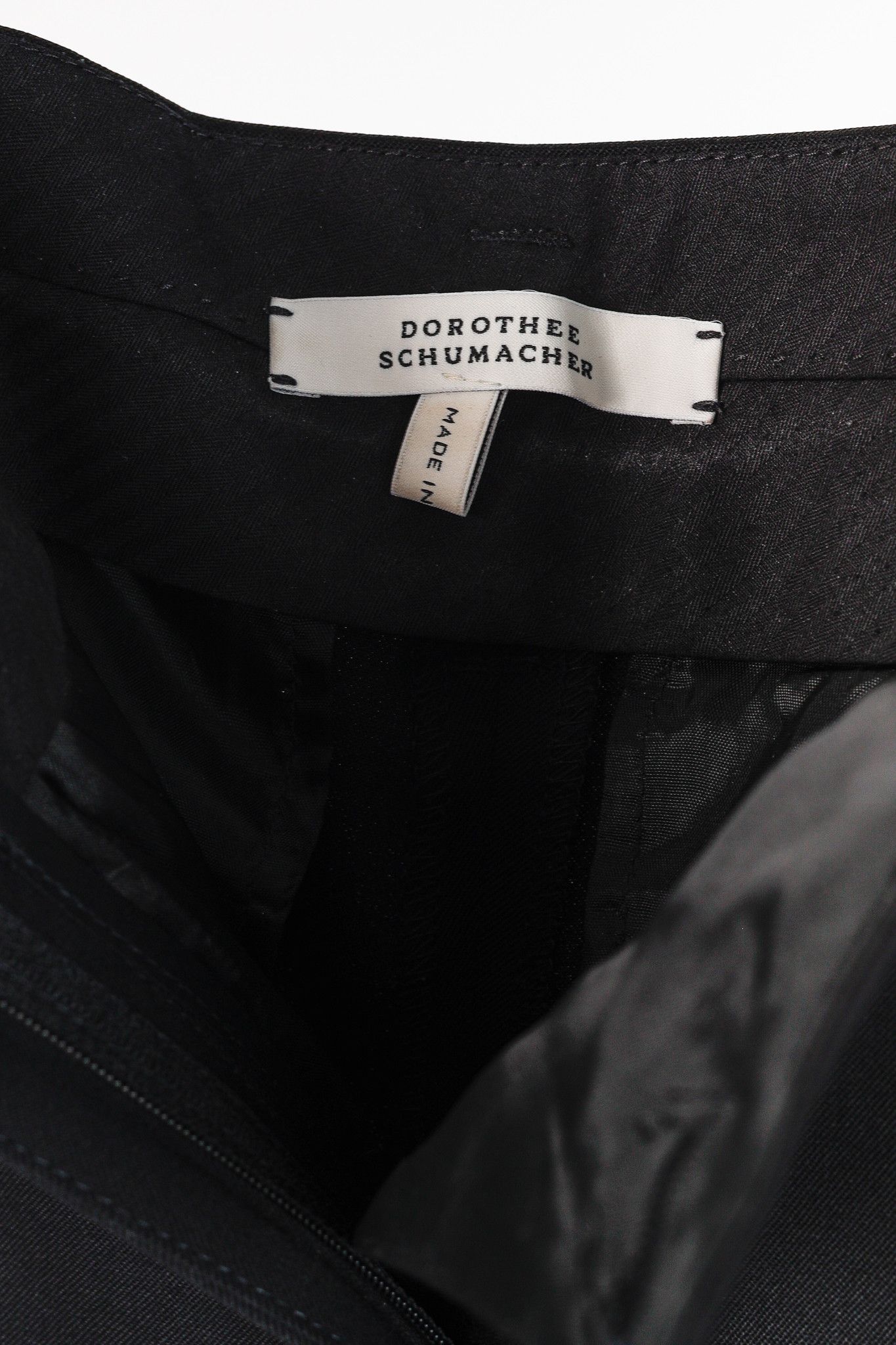 DOROTHEE SCHUMACHER Dorothee Schumacher Wool Cropped Tuxedo-Stripe Trousers Size 31" - 9 Thumbnail