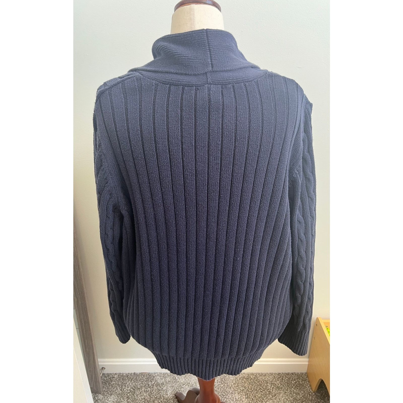 St. Johns Bay St John’s Bay Cable Knit Long Sleeve Cardigan Sweater 1X Size XL / US 12-14 / IT 48-50 - 5 Thumbnail