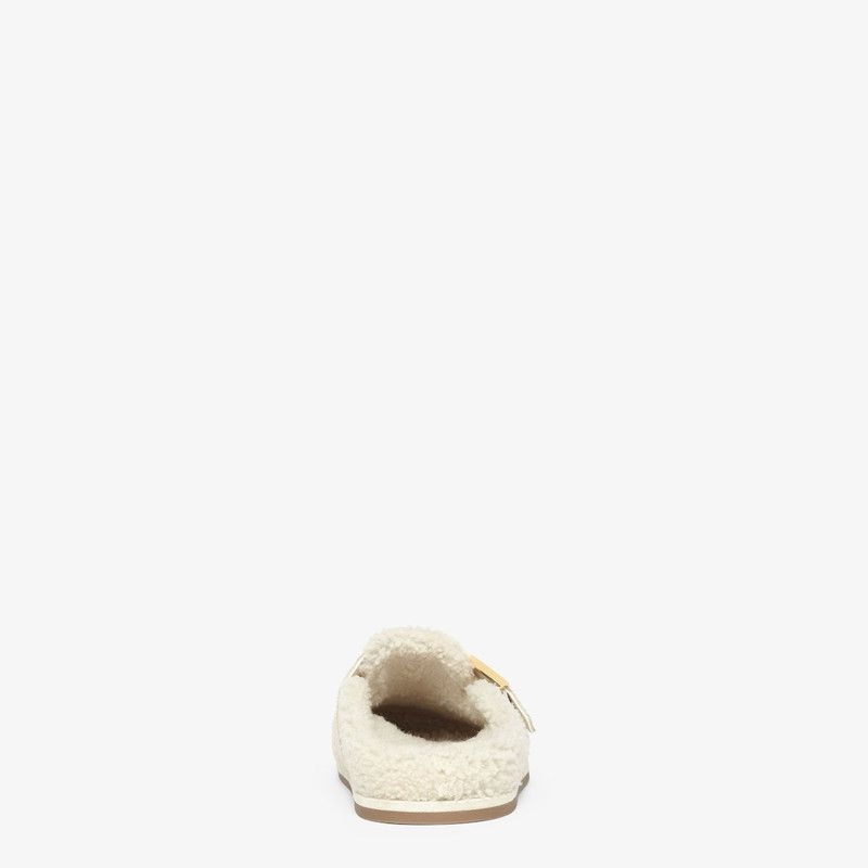 Fendi o1s1wg110226 Feel Mules in Beige Size US 11 / IT 41 - 3 Thumbnail