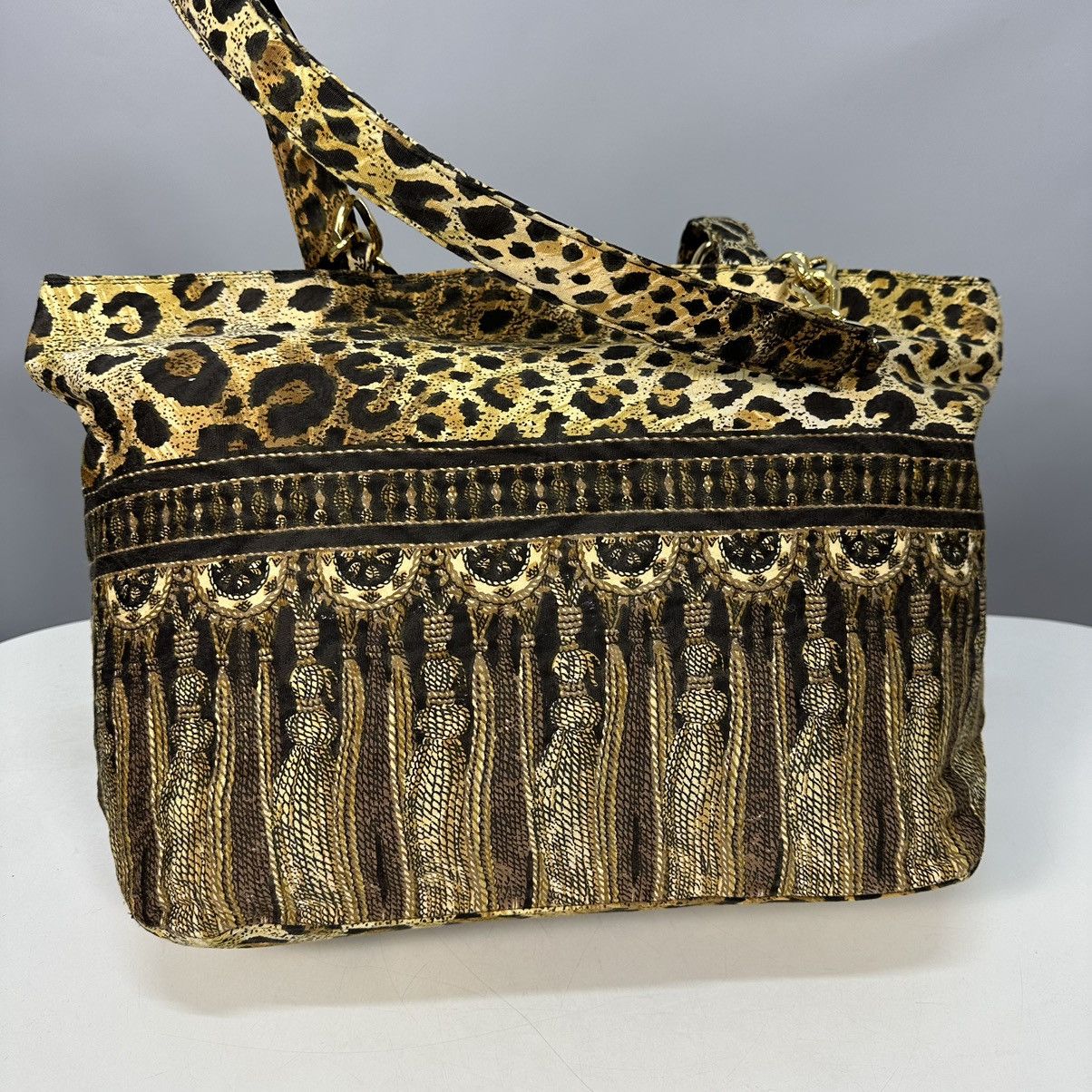 Versace GIANNI VERSACE Christian Fischbacher LEOPARD 🐆 bag vintage Size ONE SIZE - 2 Thumbnail