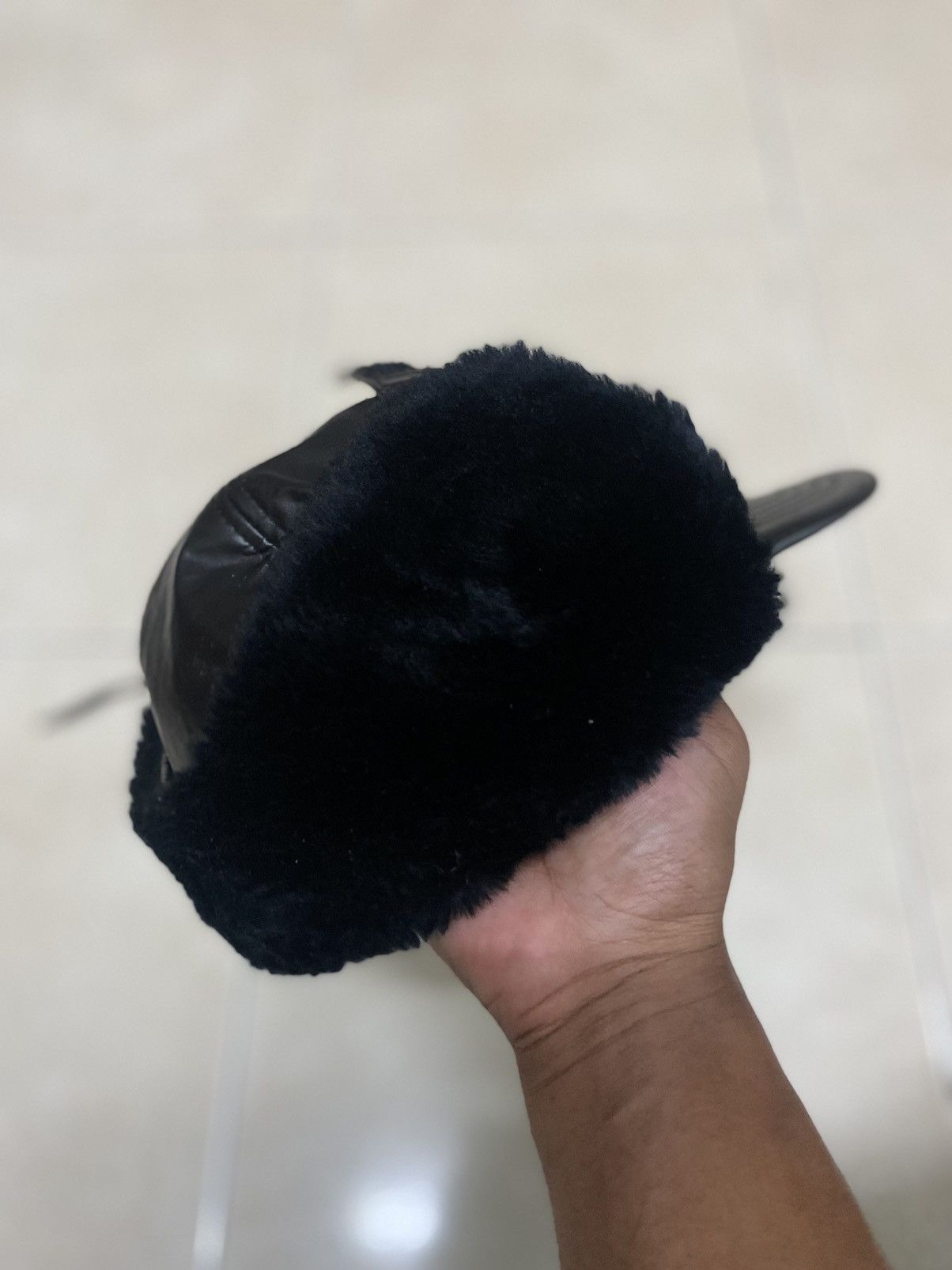 Japanese Brand × Vintage LEATHER TRAPPER HAT WITH EAR WARMER FLAP AIR FORTH AFMDE Size ONE SIZE - 13 Thumbnail