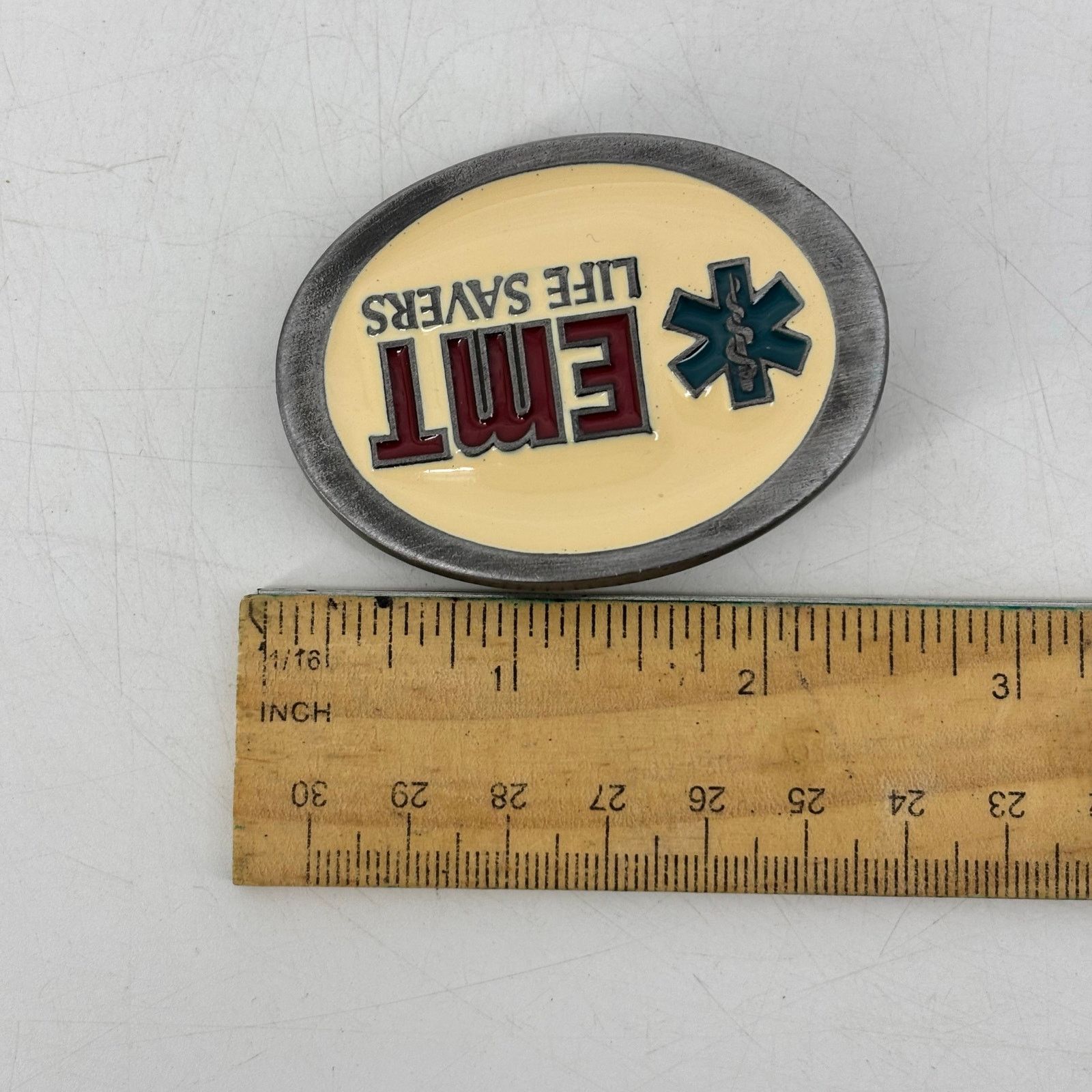 Vintage EMT Life Savers Belt Buckle 1987 USA C+J Belt Buckle Enamel Size ONE SIZE - 13 Thumbnail