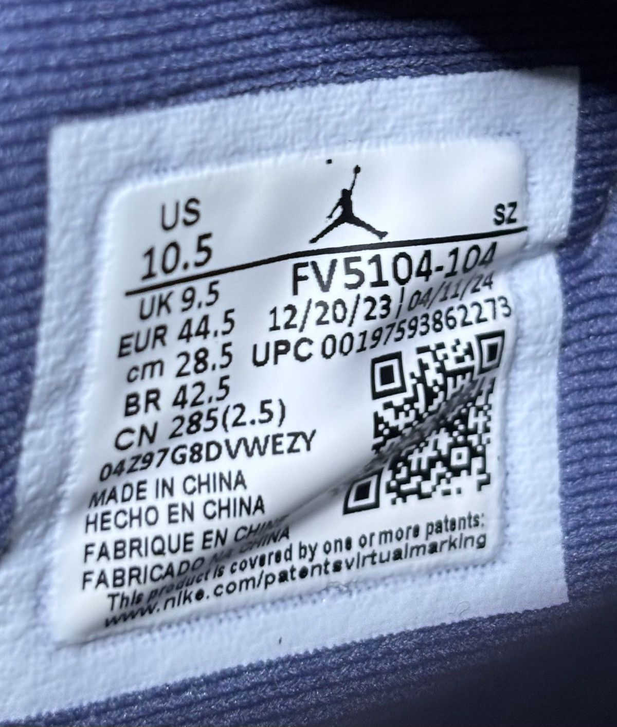 Jordan Brand Jordan 11 Retro Low Diffused Blue 2024 Size 10.5 Size US 10.5 / EU 43-44 - 6 Thumbnail