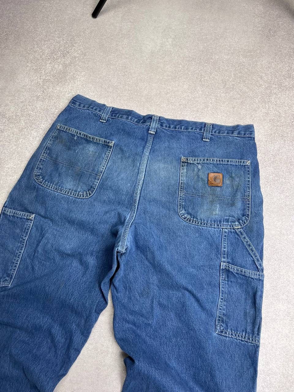 Carhartt × Vintage Vintage Carhartt Baggy Dungaree Denim Jeans Y2K 38 Size US 38 / EU 54 - 2 Thumbnail