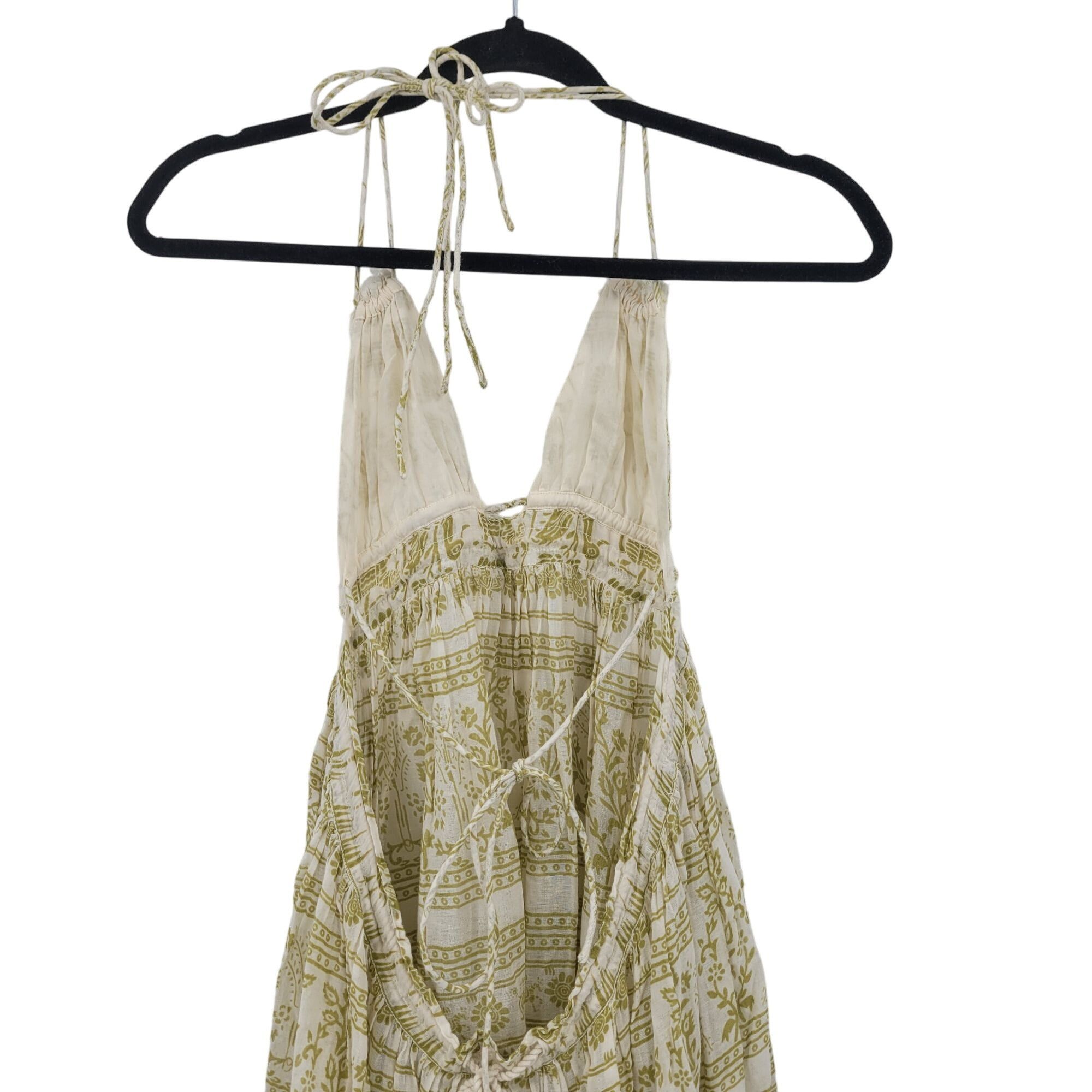 Free People Free People Womens Boho Maxi Dress Halter Open Back Tiered S Size XS / US 0-2 / IT 36-38 - 12 Thumbnail