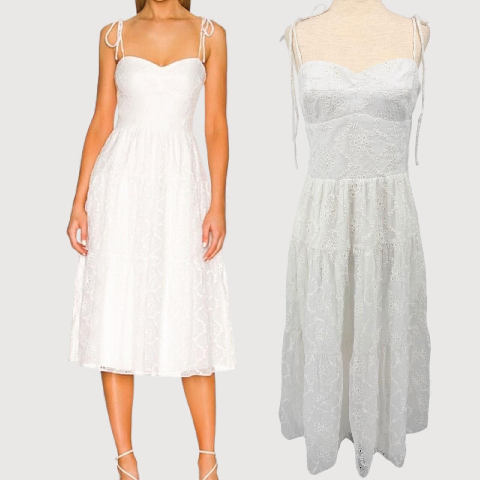 Other Revolve Amanda Uprichard Eyelet Midi Dress M Size M / US 6-8 / IT 42-44 - 1 Thumbnail