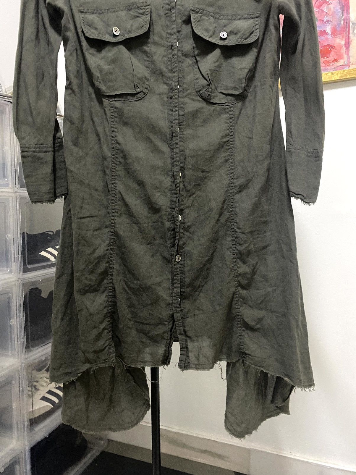 Le Grande Bleu (L.G.B.) 2000s Le Grande Bleu G/Dress Griffin Gothic Punk Shirt Size XS / US 0-2 / IT 36-38 - 4 Thumbnail