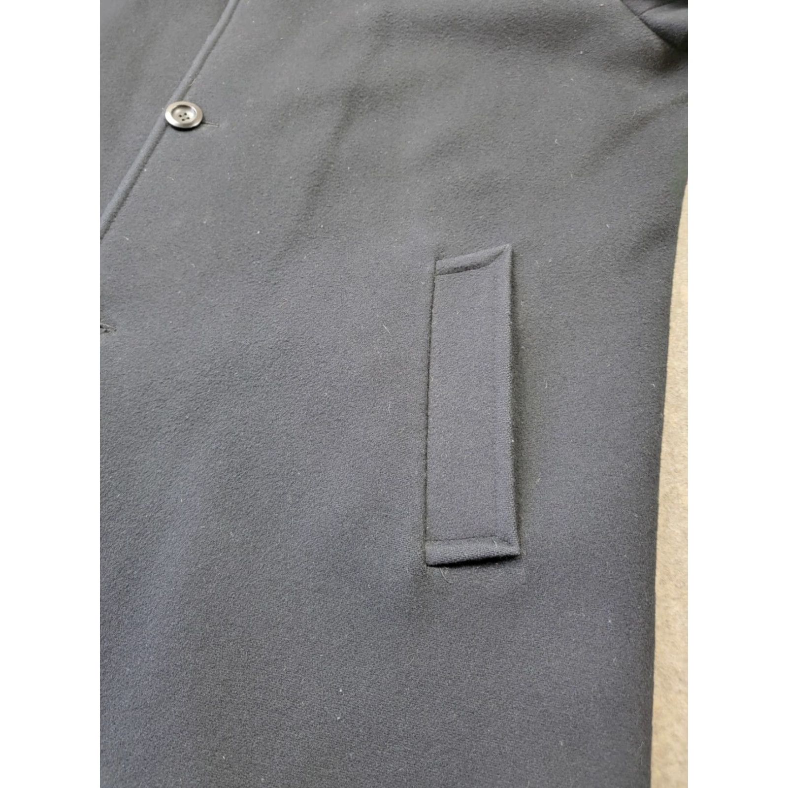 Pendleton Pendleton Overcoat Mens XL Black Wool Nylon Cashmere Winter Classic Long Coat Button Lined Pockets Fall Winter Size US XL / EU 56 / 4 - 3 Thumbnail