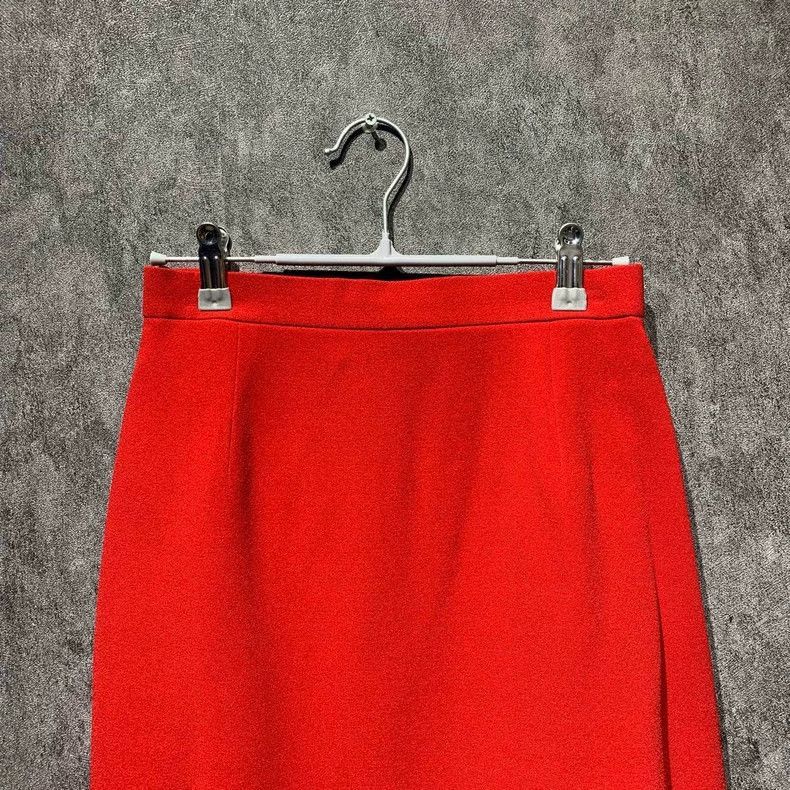 Dior Red Half Skirt Size 7-2505