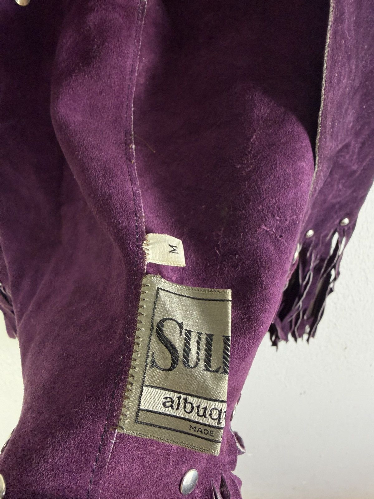 Vintage Sullivan Abuquerque Fringed Suede Size US M / EU 48-50 / 2 - 6 Thumbnail