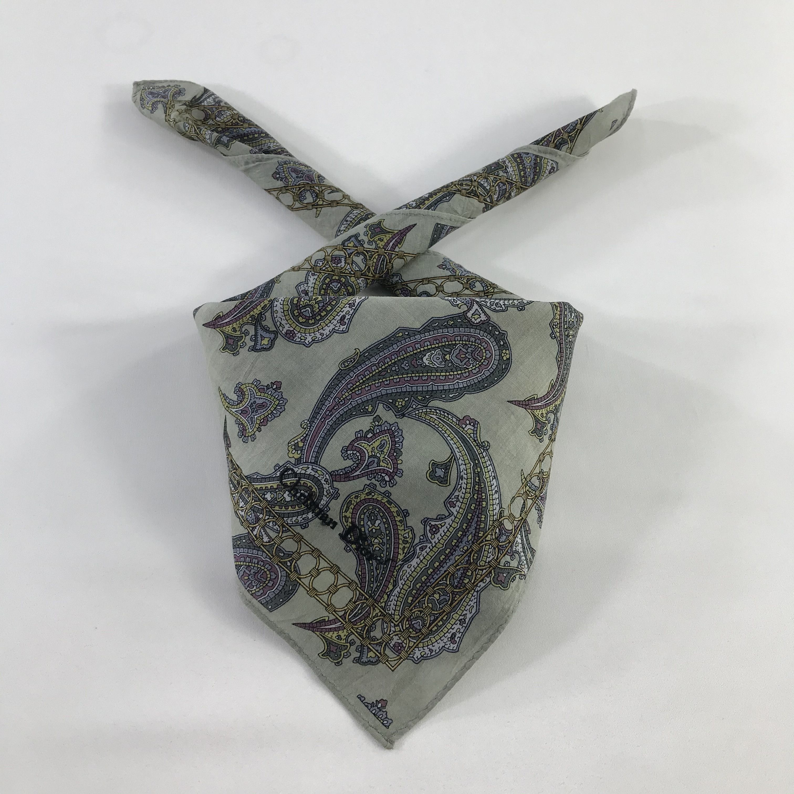 Christian Dior Monsieur × Vintage Christian Dior Bandana / Handkerchief / Neckerchief - S807 Size ONE SIZE - 3 Thumbnail