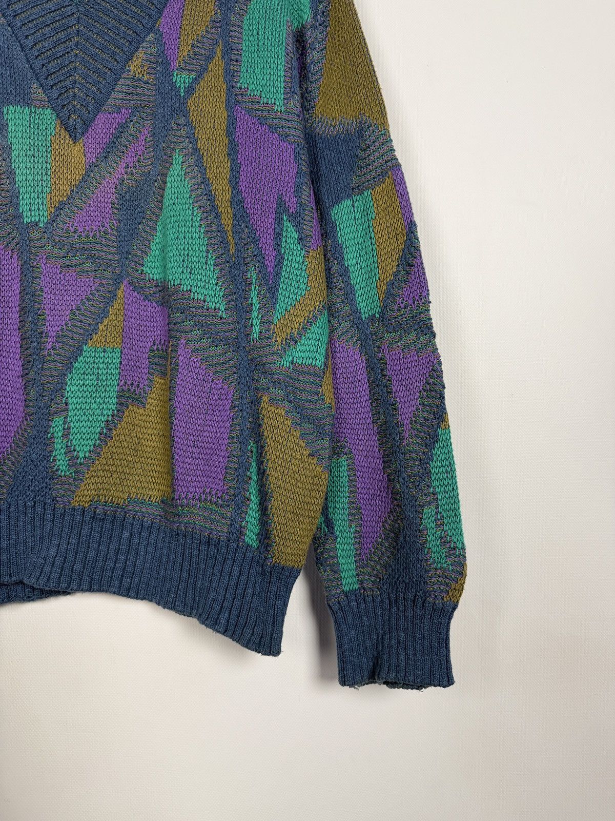 Carlo Colucci Carlo Colucci Moda Uomo Vintage V-Neck Knit Sweater Size 54 Size US L / EU 52-54 / 3 - 5 Thumbnail