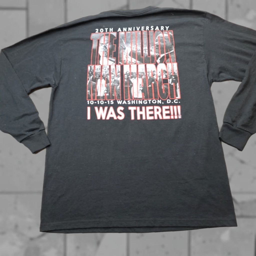 Doublet VINTAGE The Million Man March XL Black Double Sided Long Sleeve 2015 Men Shirt XL Black Double-Sided Crew Neck Cotton Unbranded Regular Short Size US XL / EU 56 / 4 - 1 Thumbnail