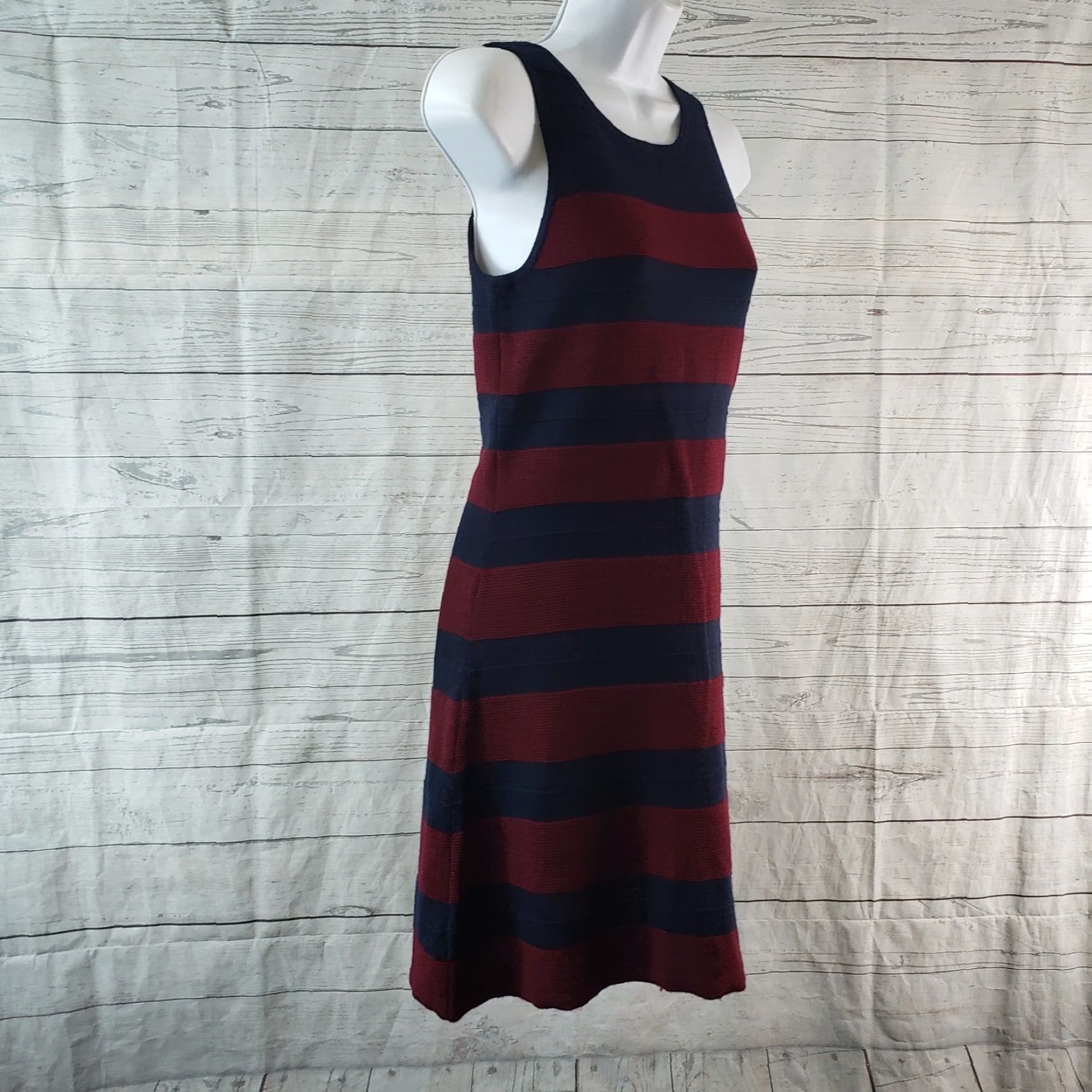 Loft LOFT Ann Taylor Womens Sweater Dress Sz S Blue Wool Blend Sleeveless Round Neck Size S / US 4 / IT 40 - 3 Thumbnail