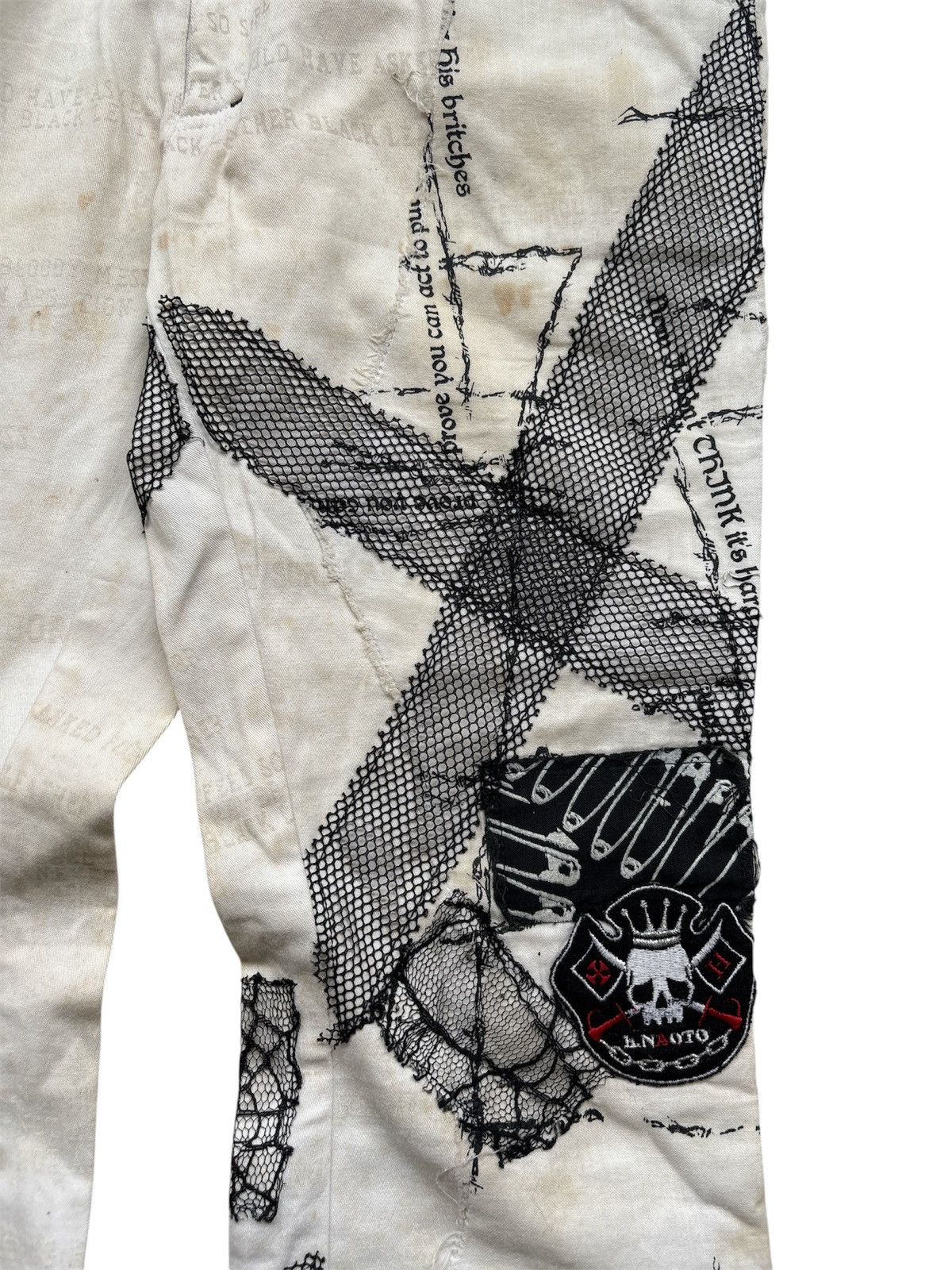 Japanese Brand h.NAOTO Anarchism for Plus Flare Pants Size US 29 - 6 Thumbnail