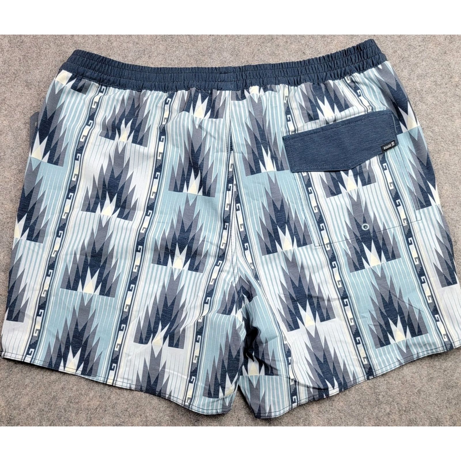 Roark Roark Shorey Poncho Shorts Mens XL Blue Aztec Oaxaca Hemp Blend Swim Trunks Size US 36 / EU 52 - 7 Thumbnail
