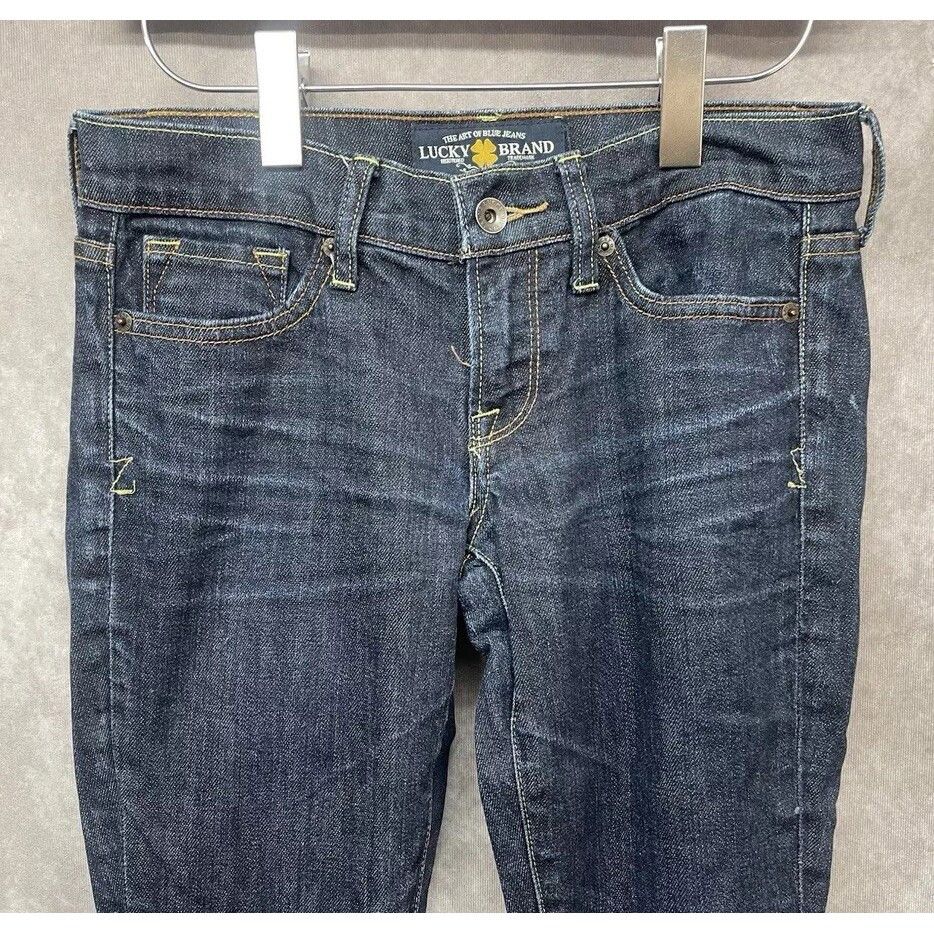 Lucky Brand Lucky Brand Women's Dark Blue Indigo Zoe Skinny Jeans Size 2 Size 25" / US 0 / IT 36 - 2 Thumbnail