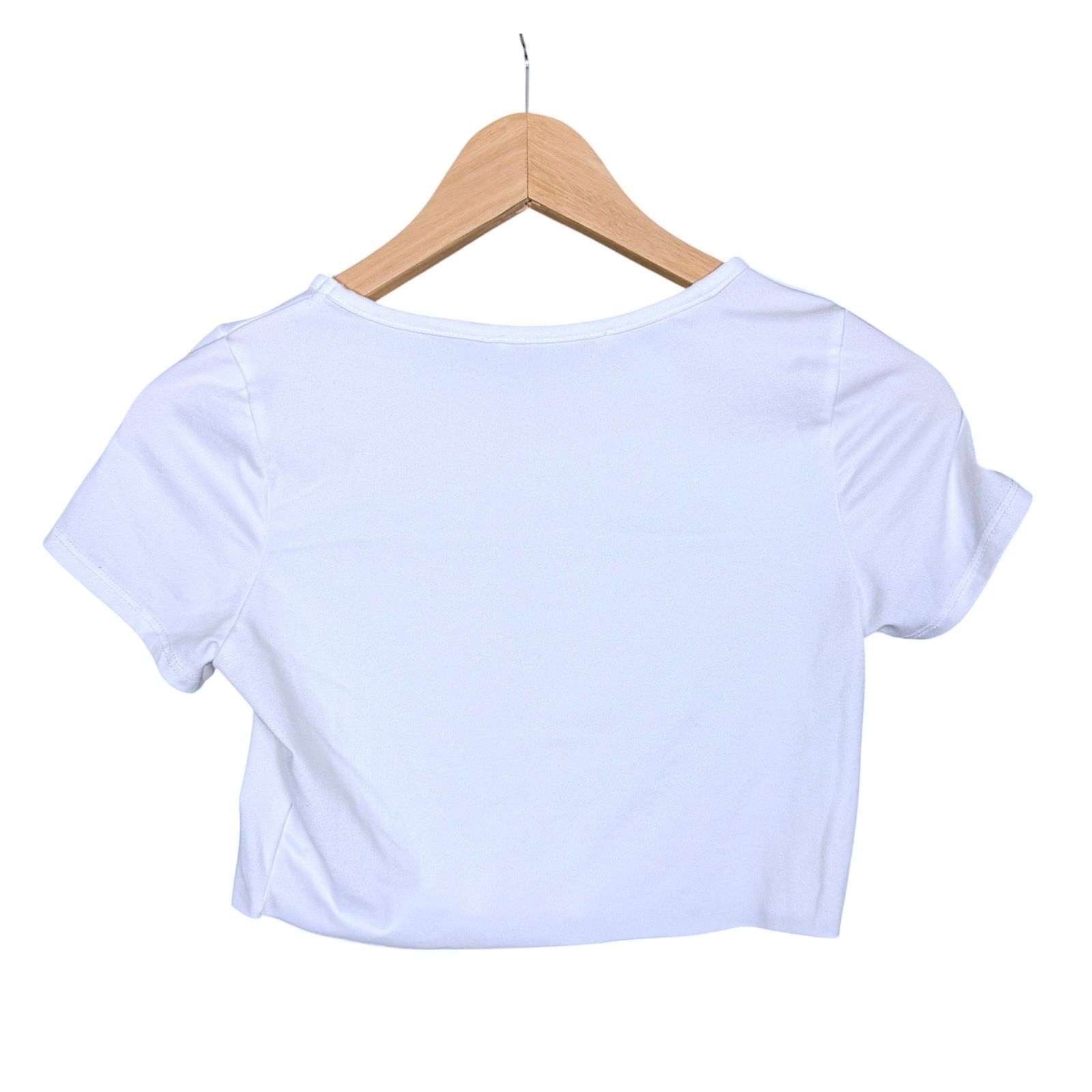 Other Papaya Top Women's XS/S White Cowgirl Y2K Cropped Graphic T Size XS / US 0-2 / IT 36-38 - 3 Thumbnail