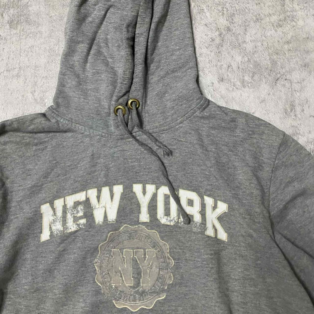 Other Net york gray Hoodie vintage Size US L / EU 52-54 / 3 - 4 Thumbnail