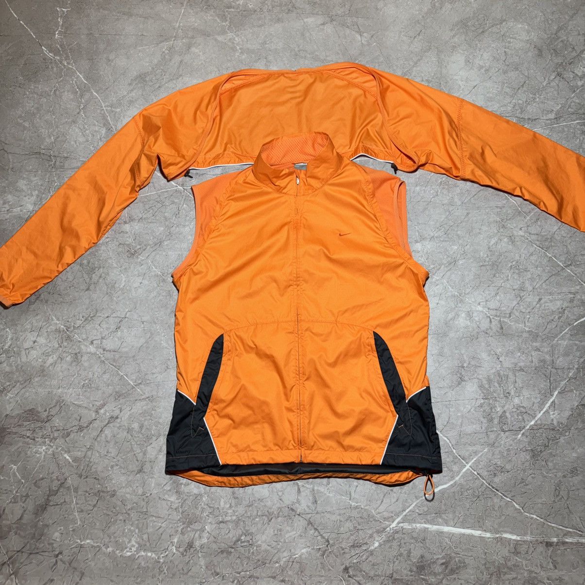 Nike Nike Y2K Zip Off Sleeve Windbreaker 2in1 Running Jacket Vest Size US XL / EU 56 / 4 - 1 Thumbnail