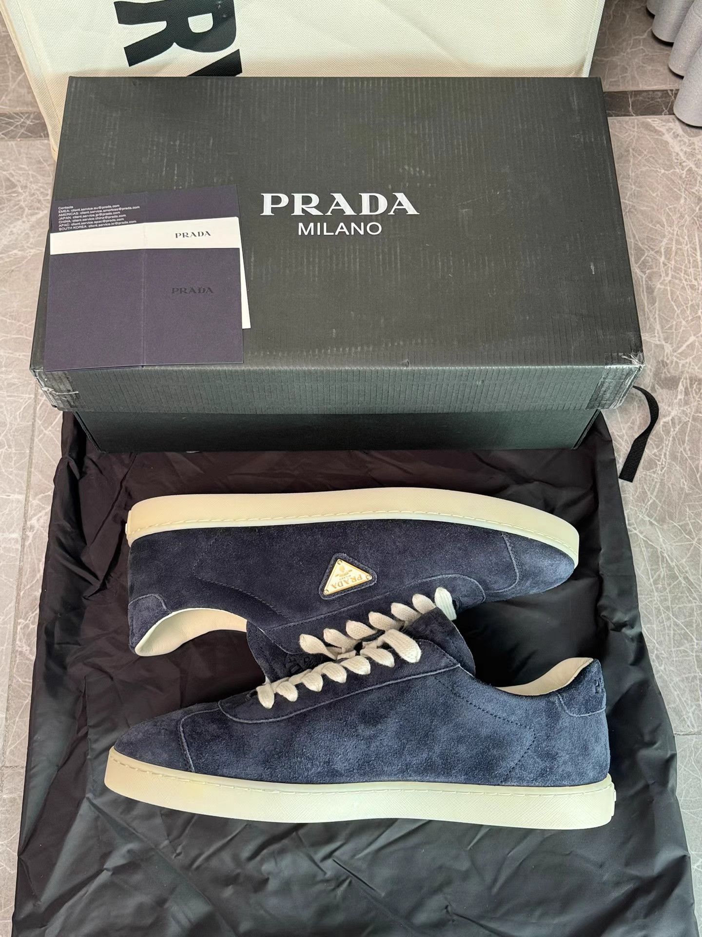 Prada Prada Lane Premium Suede Sneakers K6 Size US 9 / EU 42 - 9 Thumbnail