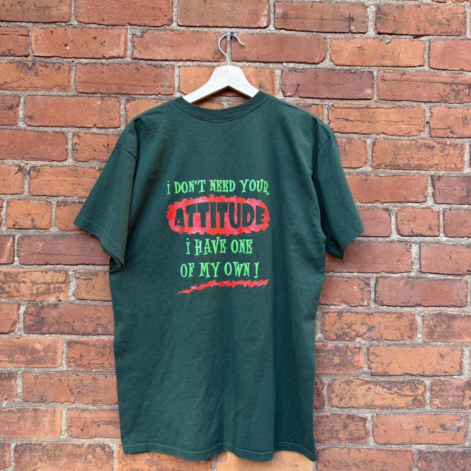 Fruit Of The Loom Vintage crabby joes I don’t need your attitude t shirt 00s L Size US L / EU 52-54 / 3 - 3 Thumbnail