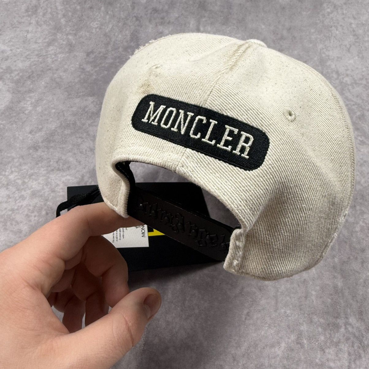 Moncler × Palm Angels Moncler x Palm Angels distressed cap Size ONE SIZE - 3 Thumbnail