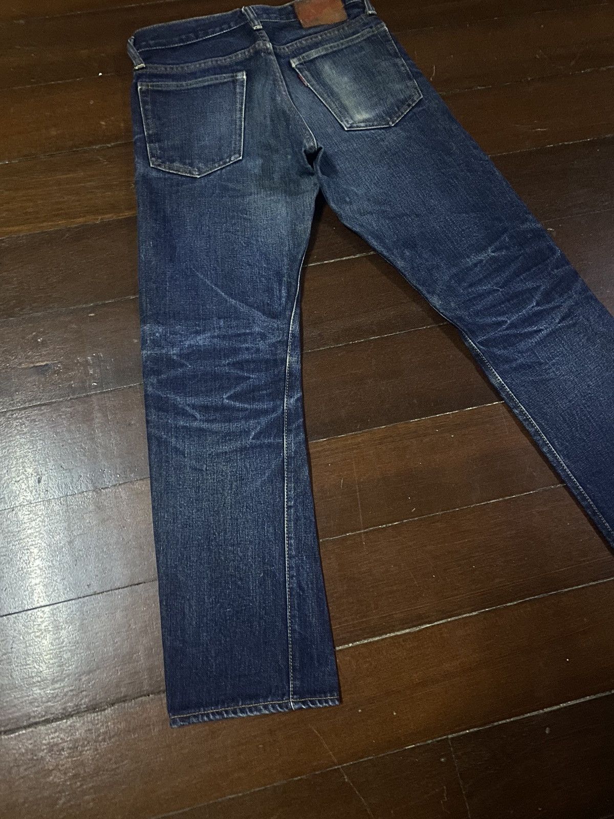 Denime Denime XX Leather Patch Selvedge Jeans mud wash clawmark Size 28" / US 6 / IT 42 - 14 Thumbnail