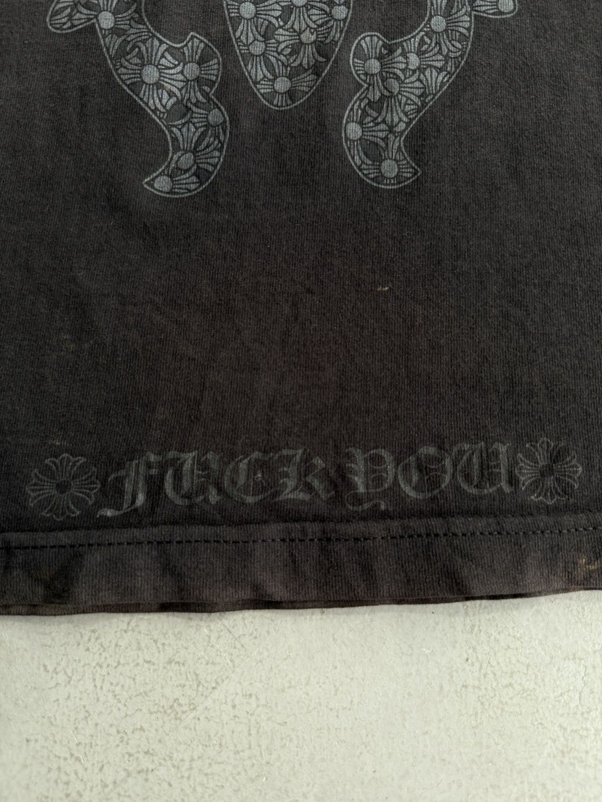 Chrome Hearts Trashed 90s - Tonal Dagger FCK YOU Tee Size US S / EU 44-46 / 1 - 5 Thumbnail