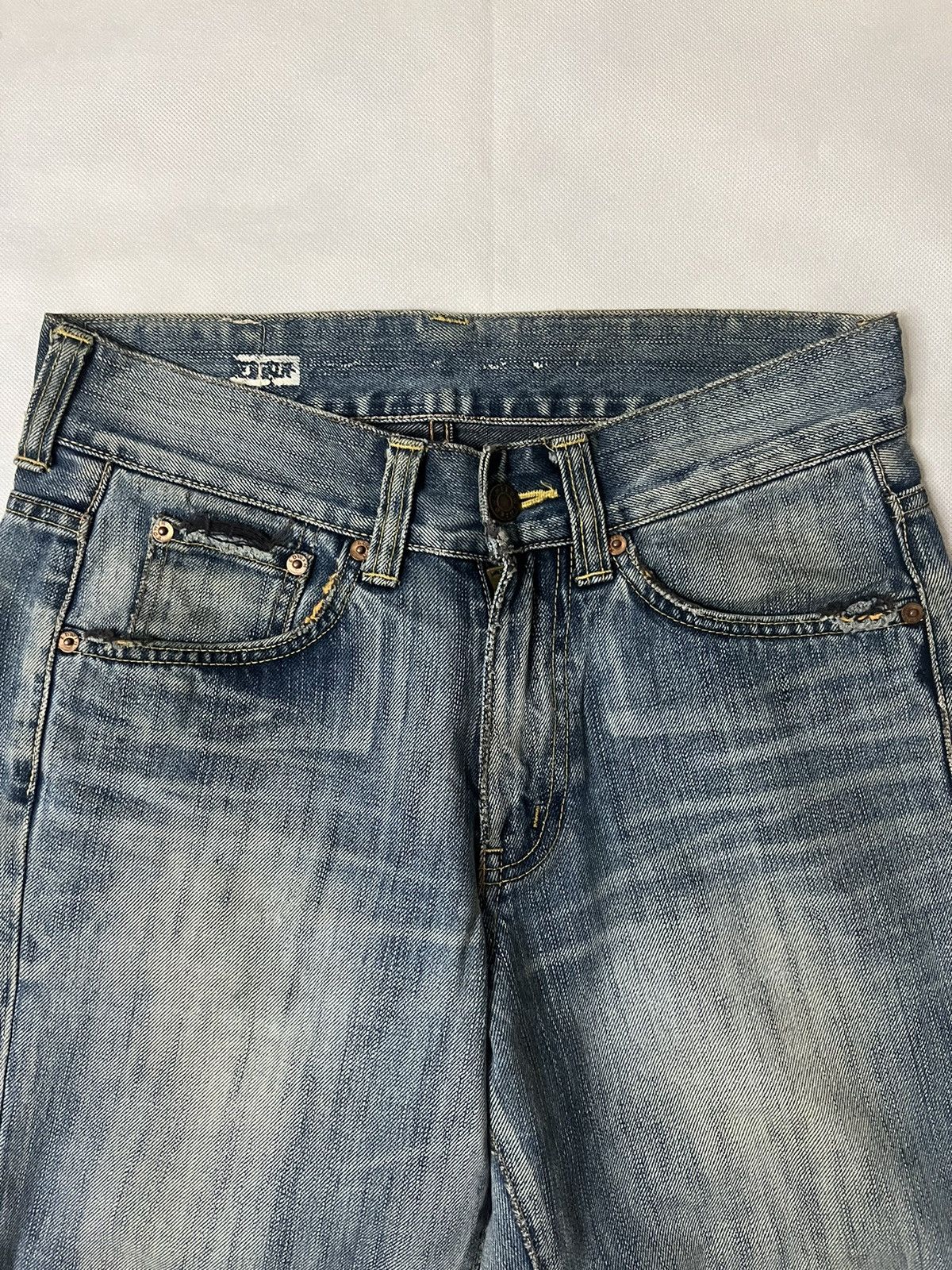 Edwin Vintage Edwin 503 Regular Distressed Denim Size US 29 - 11 Thumbnail