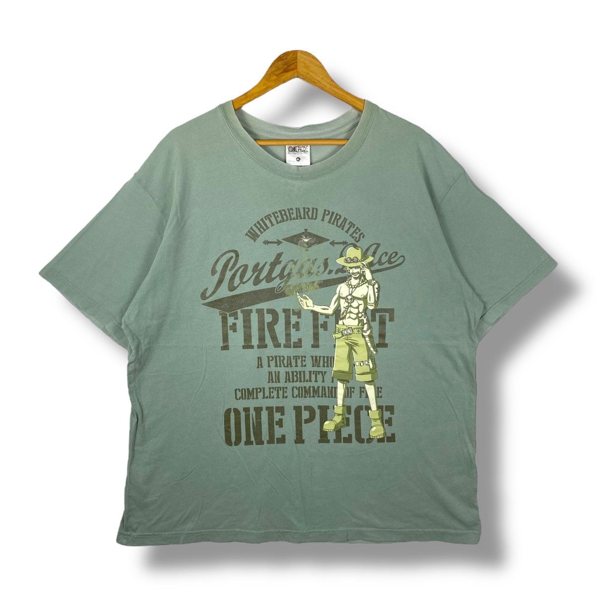 Anime Vintage ONE PIECE Portgas D Ace Fire Fist Anime Graphic Tee Size US XL / EU 56 / 4 - 1 Thumbnail