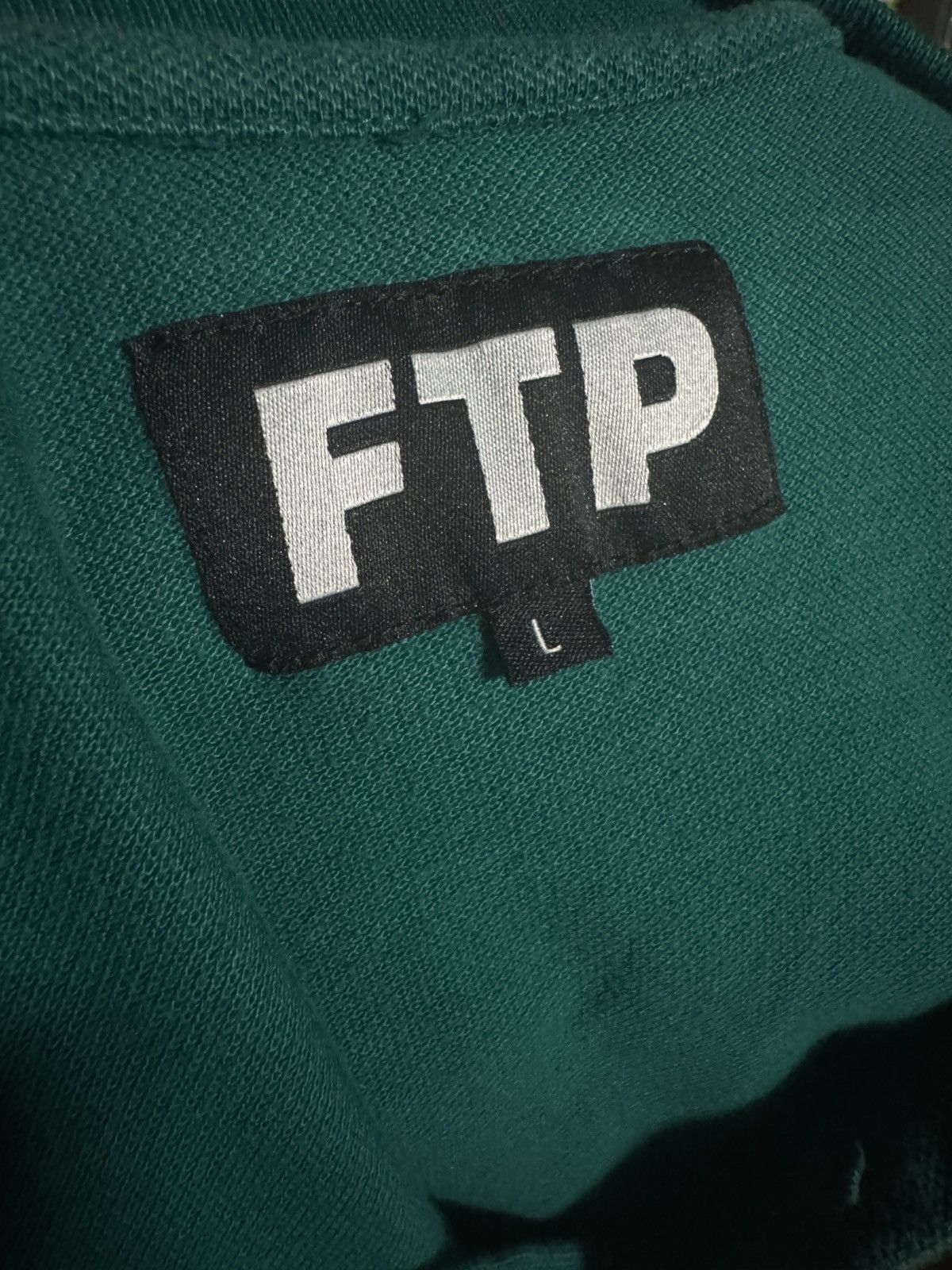 Fuck The Population FTP Green and Beige Striped Polo Size US L / EU 52-54 / 3 - 3 Thumbnail