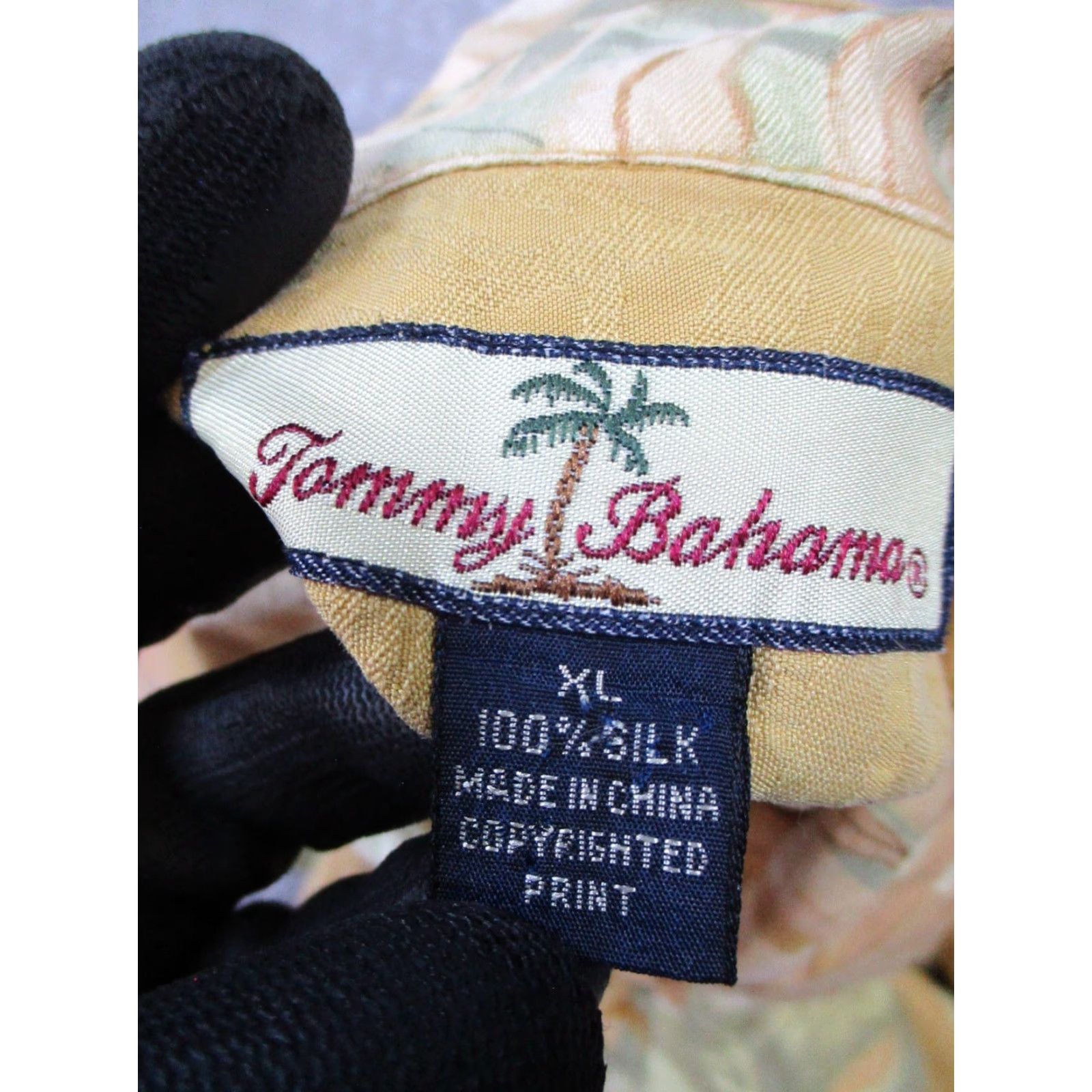 Tommy Bahama Tommy Bahama Shirt Mens XL Green Floral Silk Button Up Size US XL / EU 56 / 4 - 3 Thumbnail