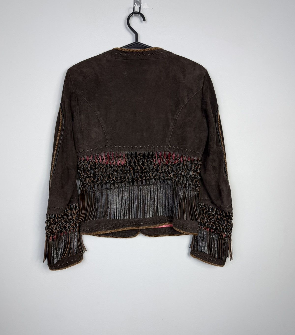 Roberto Cavalli Rare Roberto Cavalli Brown Leather Suede Jacket High End Size L / US 10 / IT 46 - 3 Thumbnail