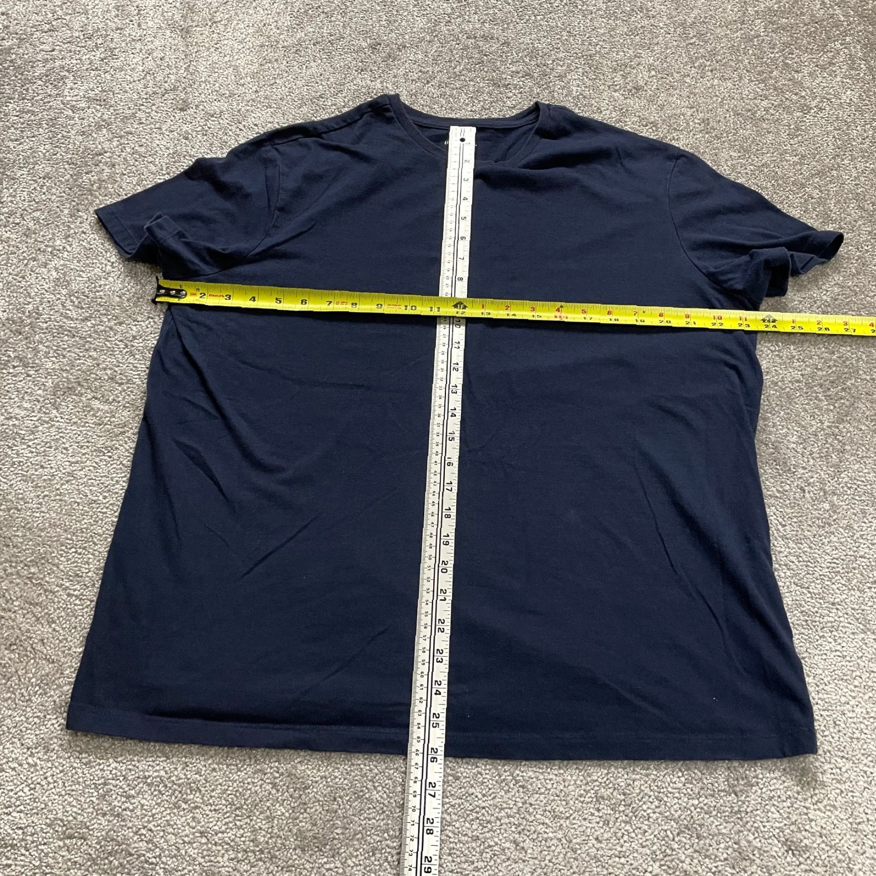Vintage Goodfellow T-Shirt Shirt Mens XL Navy Blue Solid Crew Neck Short Sleeve Top Regular Cotton Branding Logo Classic outdoor 90s Mens Size US XL / EU 56 / 4 - 6 Thumbnail