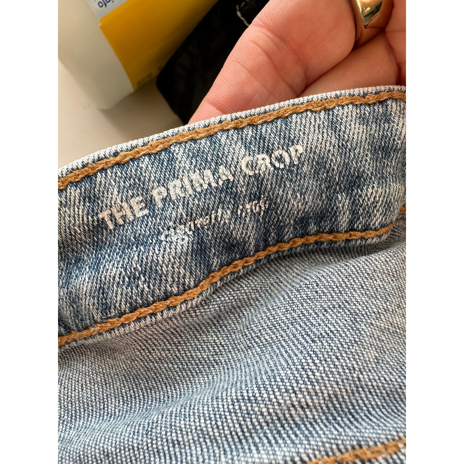 AG Adriano Goldschmied Adriano Goldschmied The Prima Crop Jeans 31 Distressed Size 27" / US 4 / IT 40 - 8 Thumbnail