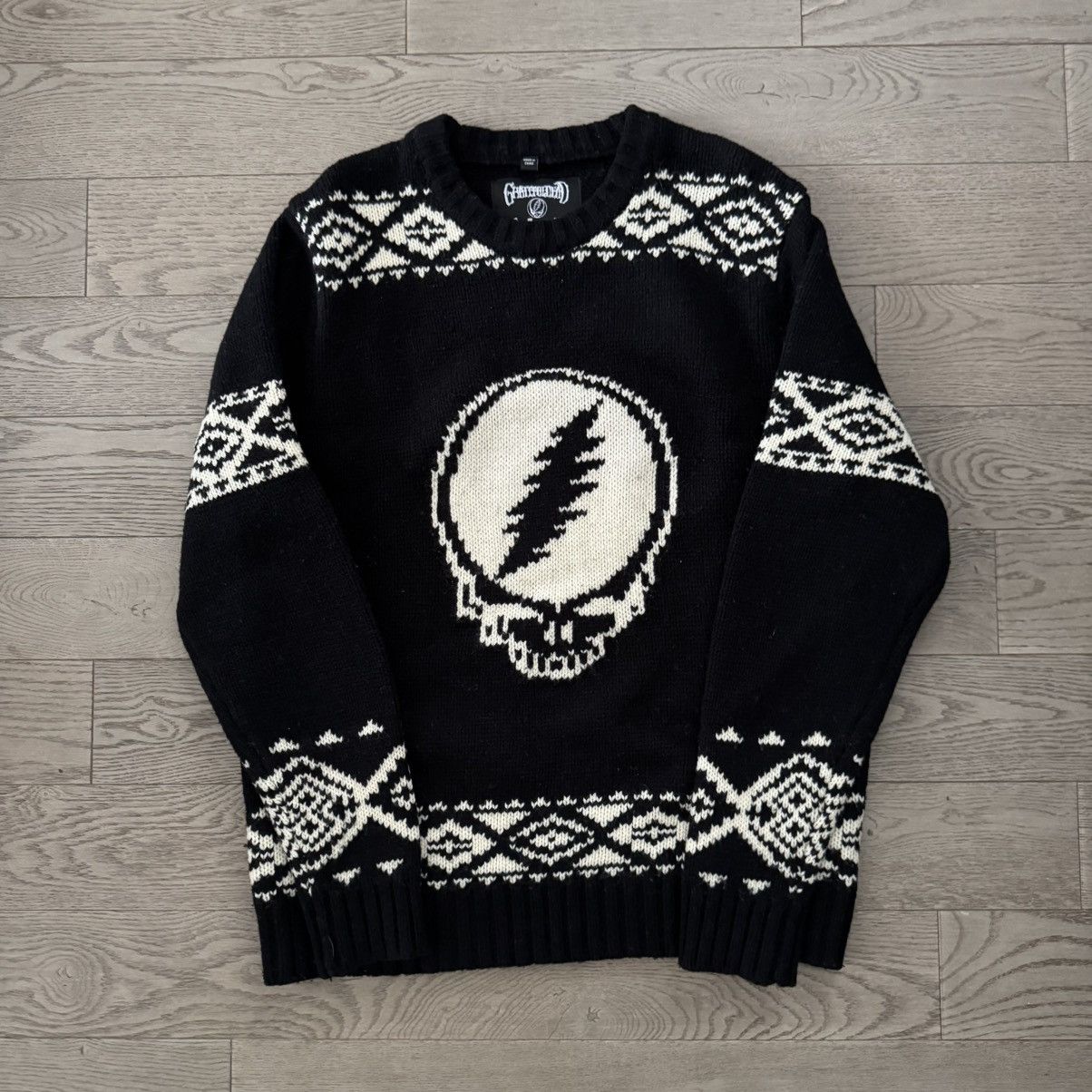 Grateful Dead × Schott Schott NYC x Grateful Dead Wool Blend Sweater Size US L / EU 52-54 / 3 - 1 Thumbnail