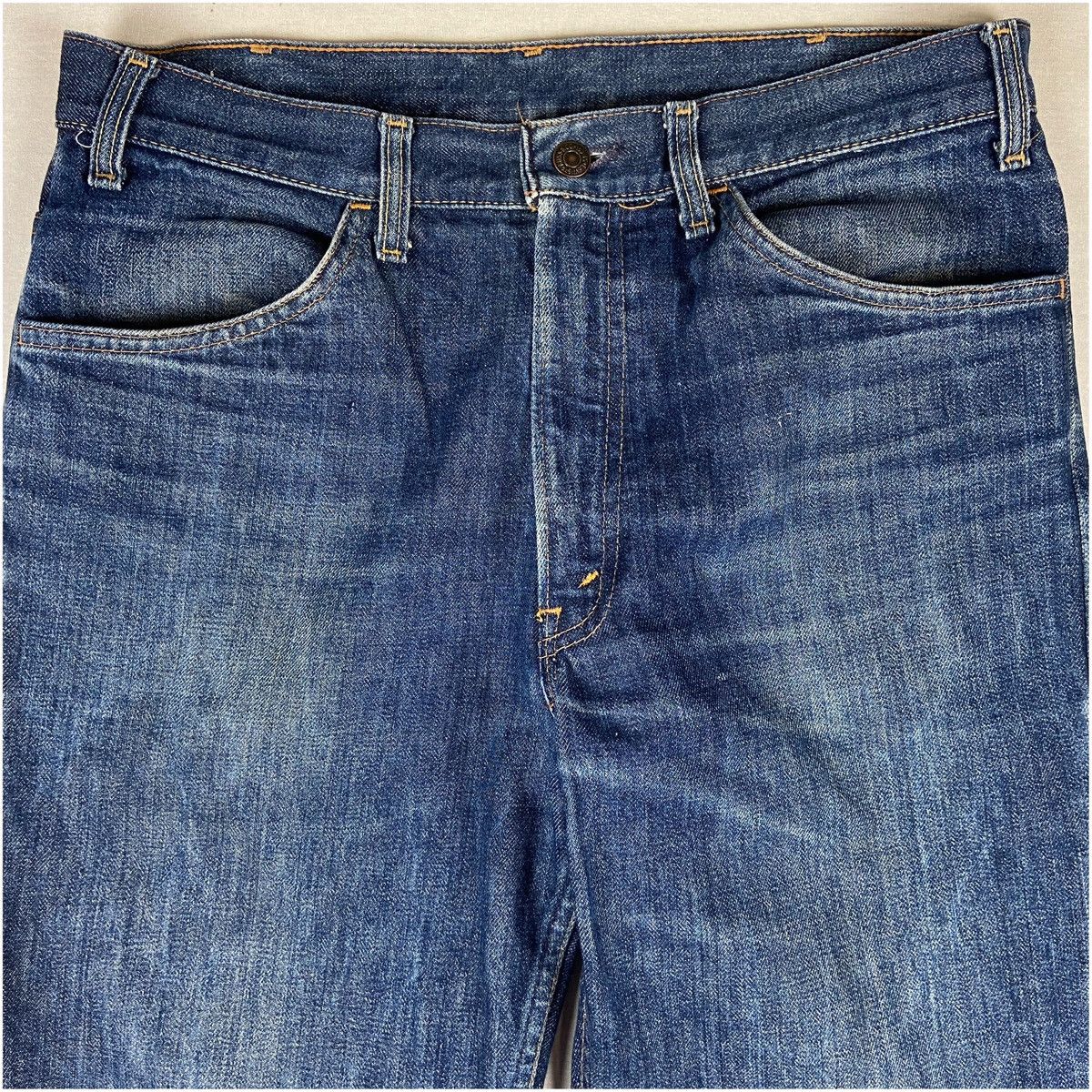 Levi's 1970–71 Levi’s 646 Jeans Big E Orange – Made in USA Size US 34 / EU 50 - 3 Thumbnail