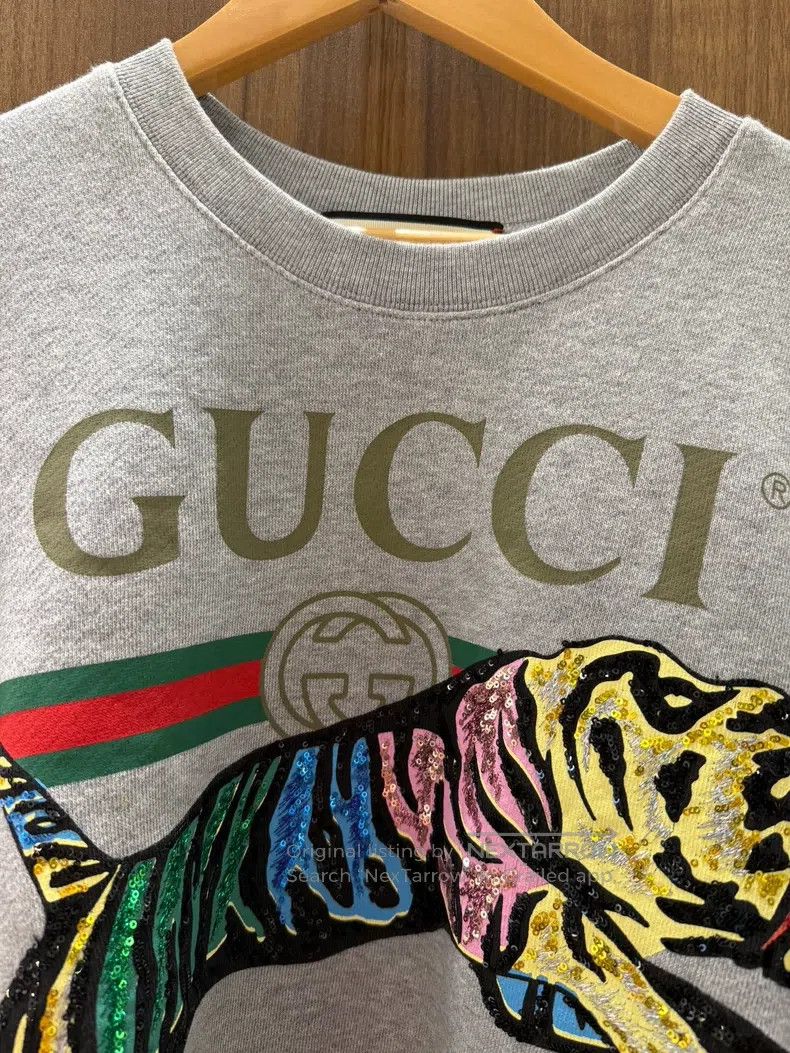 Gucci Gucci Classic colourful tiger pattern sweatshirt Size US XXS / EU 40 - 3 Thumbnail