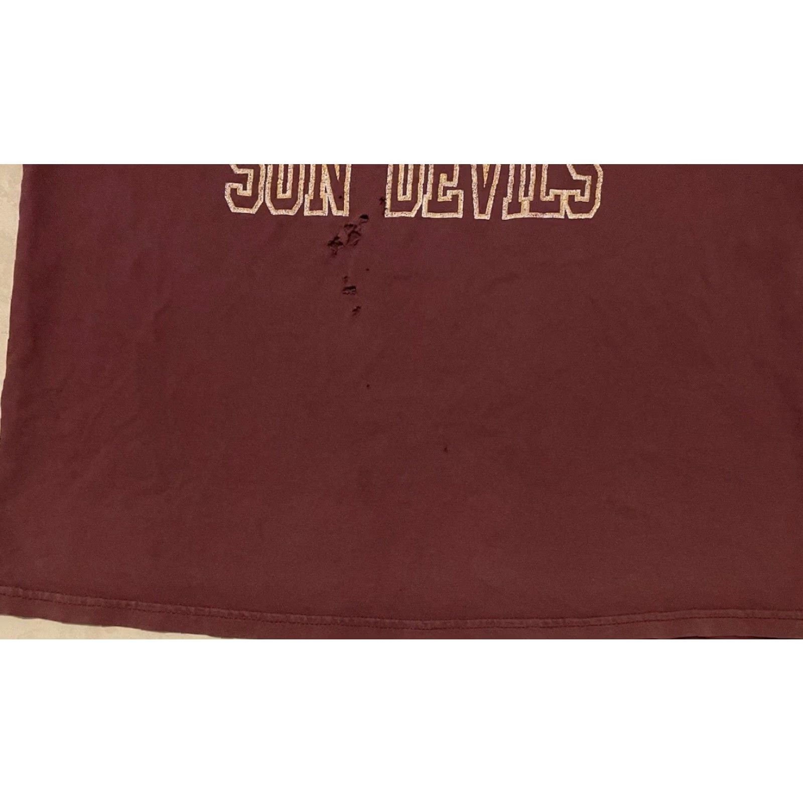 Vintage VINTAGE ASU Sun Devils T-Shirt S Red 90s Grunge Arizona State University PE College Sports Vintage Shirt Mens Size US S / EU 44-46 / 1 - 3 Thumbnail