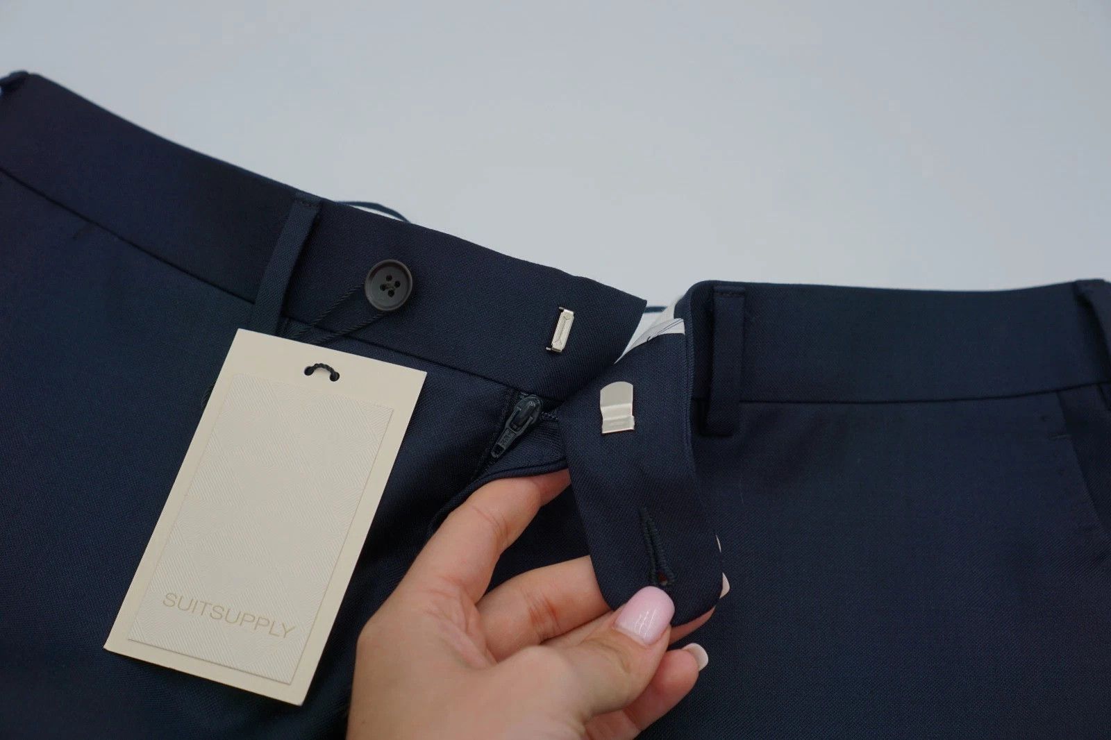 Suitsupply Men Suitsupply Pants Navy Blue Wool Brescia S110 UK/US38 Size 38R - 3 Thumbnail