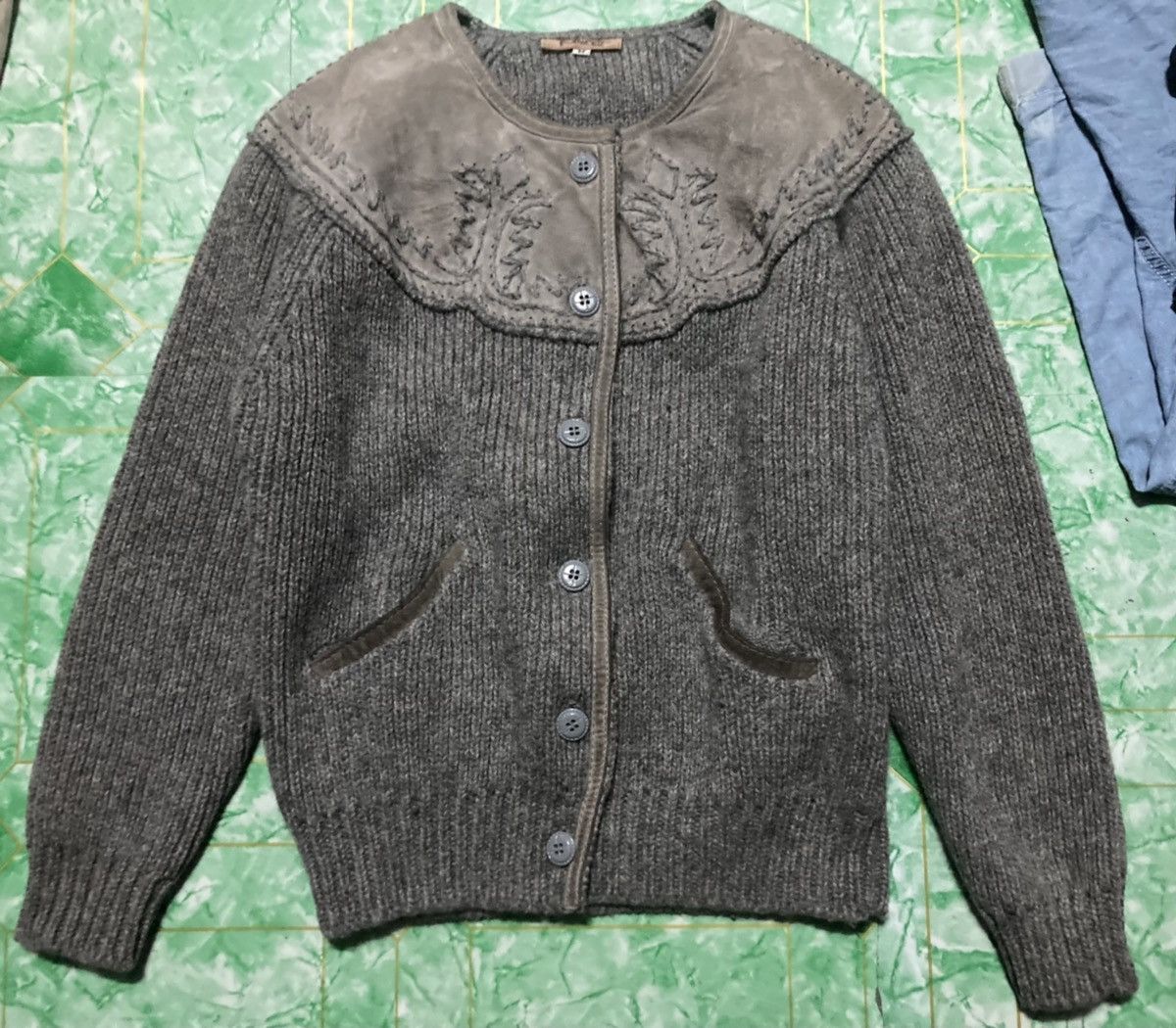 Grease Point Workwear × Vintage Vintage Jacket Farmer Work Wear Wool Jacket Size US M / EU 48-50 / 2 - 2 Thumbnail