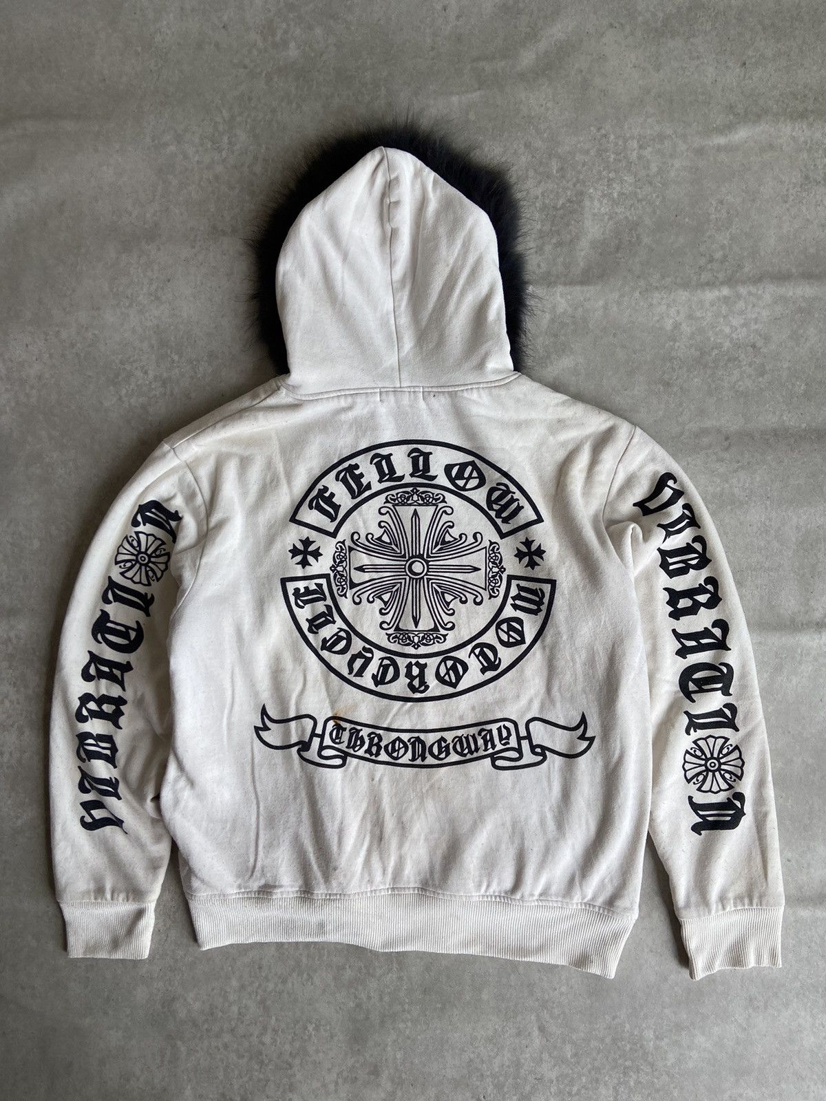 If Six Was Nine × Japanese Brand × Le Grande Bleu (L.G.B.) Vintage Y2K Sorridere Chrome Fur Zipper Hoodie Size US XXL / EU 58 / 5 - 12 Thumbnail