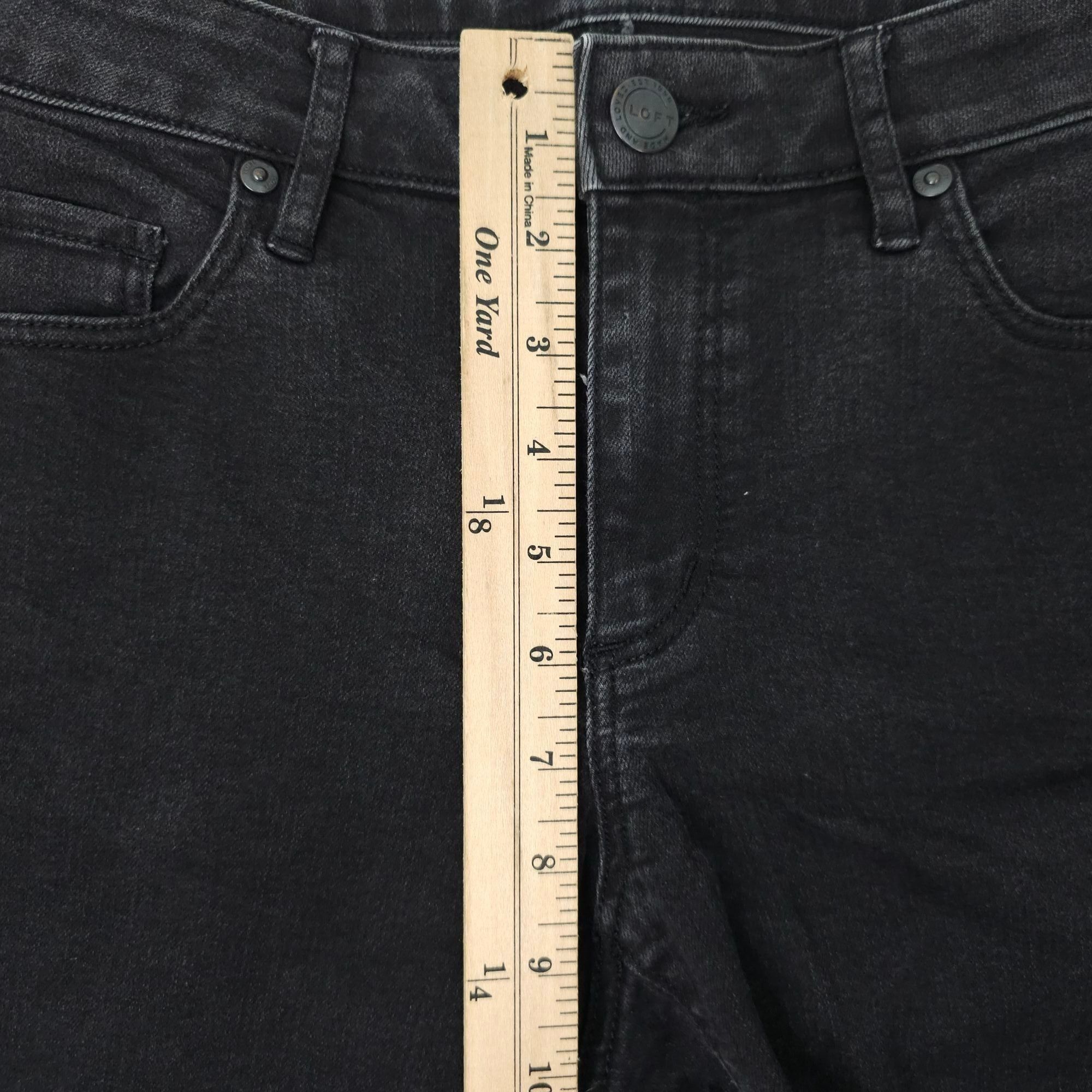 Loft Loft Curvy Skinny Mid Rise Jeans Womens Size 28/6 Ankle Stre Size 30" / US 8 / IT 44 - 4 Thumbnail