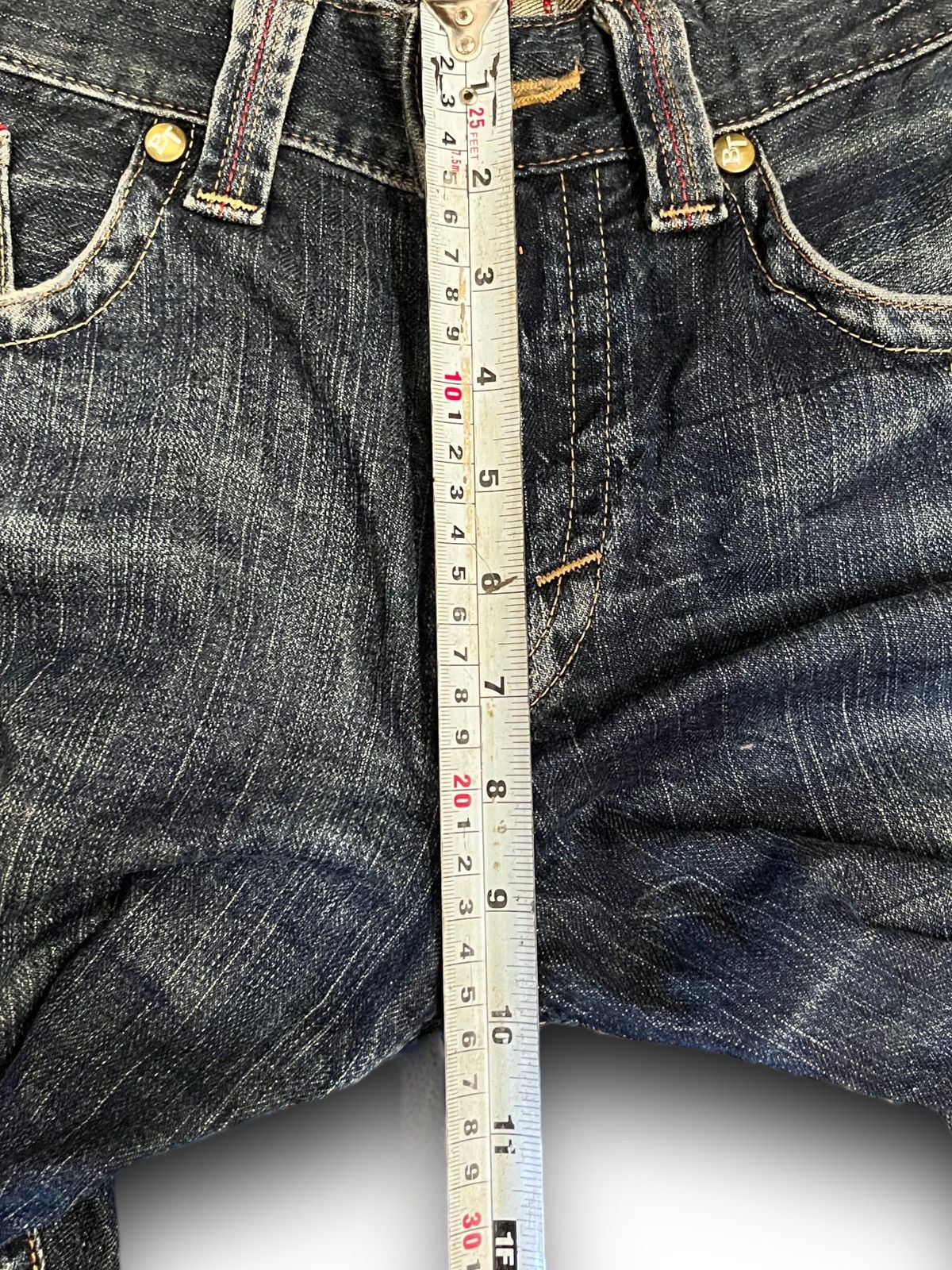 Edwin Vintage Edwin Blue Trip Mud Wash Distressed Style Jeans Size US 32 / EU 48 - 12 Thumbnail