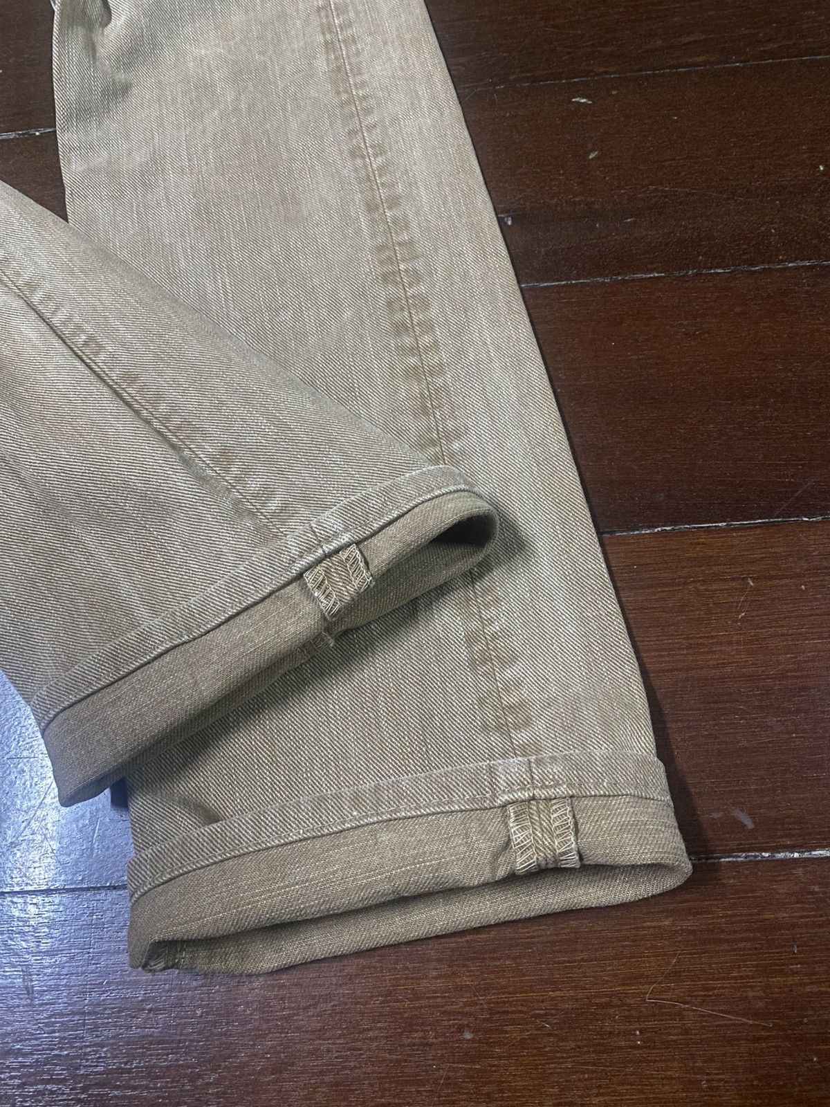 Full Count & Co. Rare fullcount 1280 k slim Straight Denim Jeans brown faded Size US 29 - 19 Thumbnail