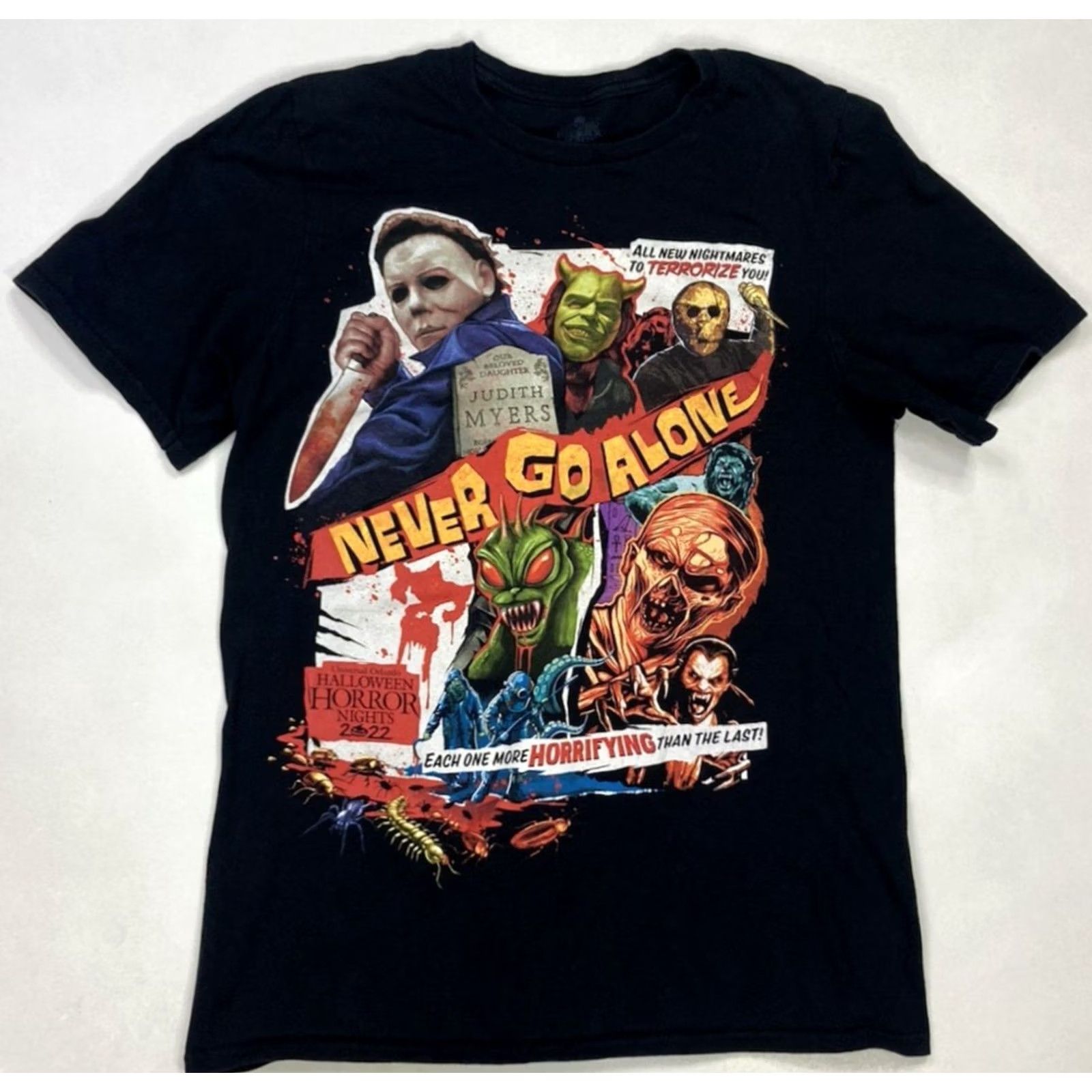 Vintage VINTAGE Universal Studios Halloween Horror Nights 2022 Graphic T-shirt Women Small Black Size S / US 4 / IT 40 - 2 Thumbnail