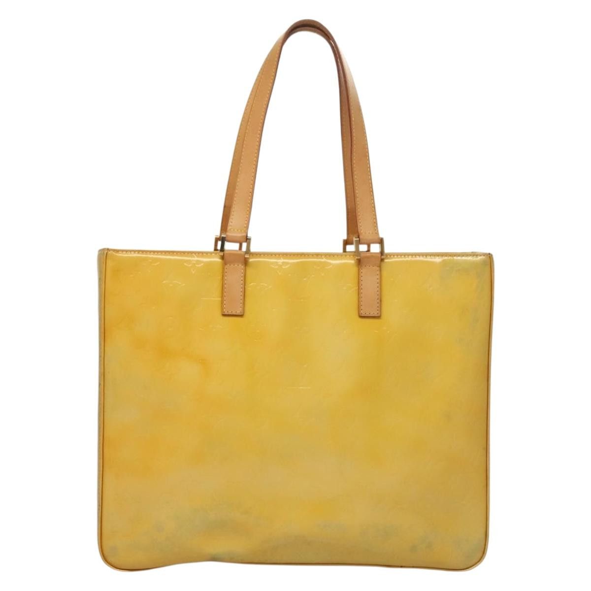 Louis Vuitton LOUIS VUITTON Monogram Vernis Columbus Tote Bag Gris M91028 Size ONE SIZE - 2 Thumbnail