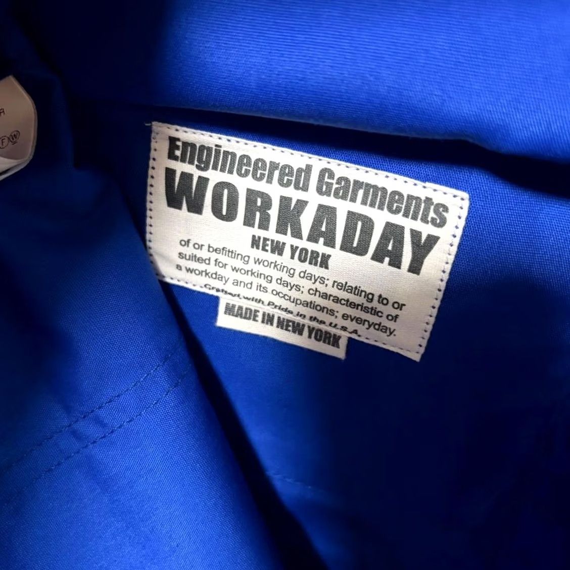 Engineered Garments Engineered Garments WORKADY Vest Blue Casual Mens Pre-owned Size US XL / EU 56 / 4 - 7 Thumbnail