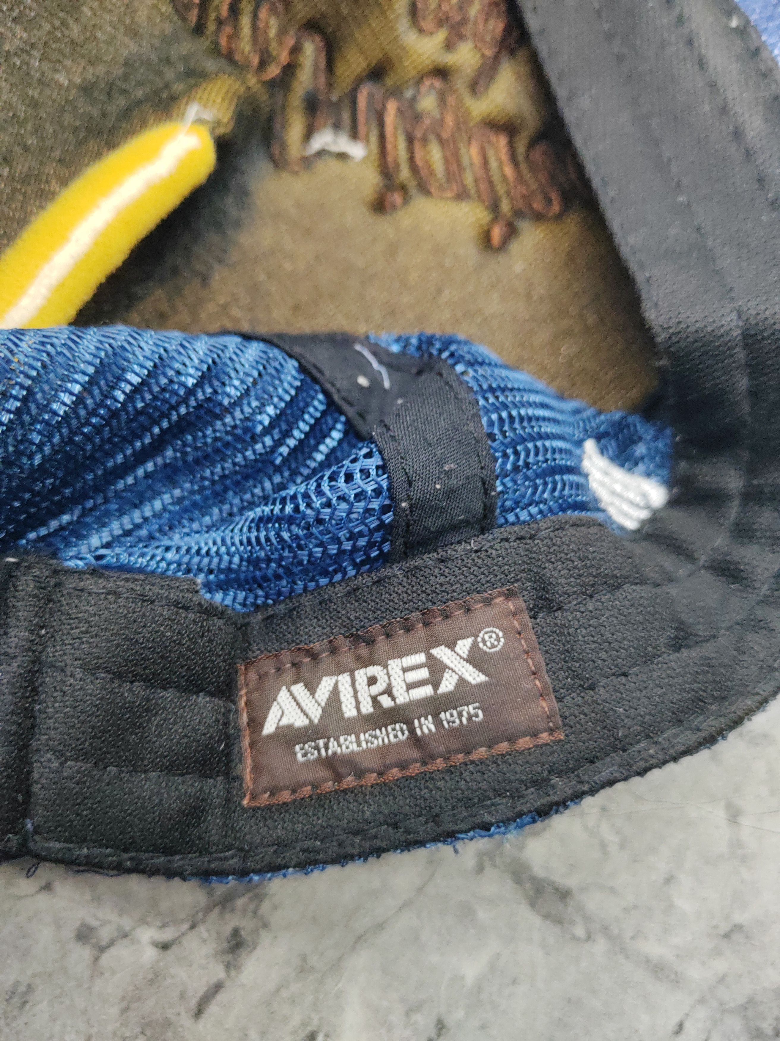 Avirex Vintage Avirex Denim DIstressed Style Trucker Cap Hat Size ONE SIZE - 6 Thumbnail